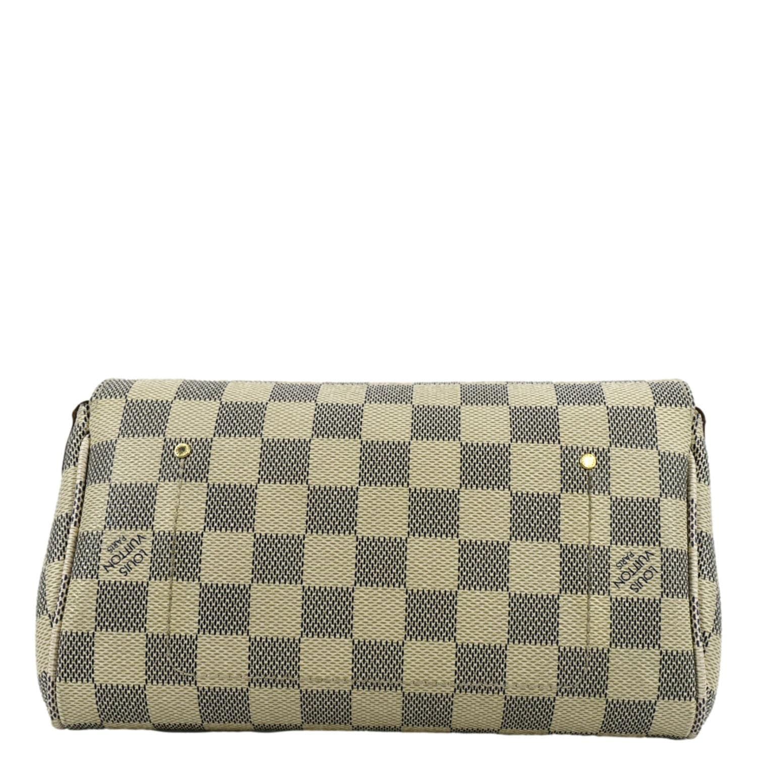 LOUIS VUITTON Favorite MM Damier Azur Crossbody Bag White - Image 3