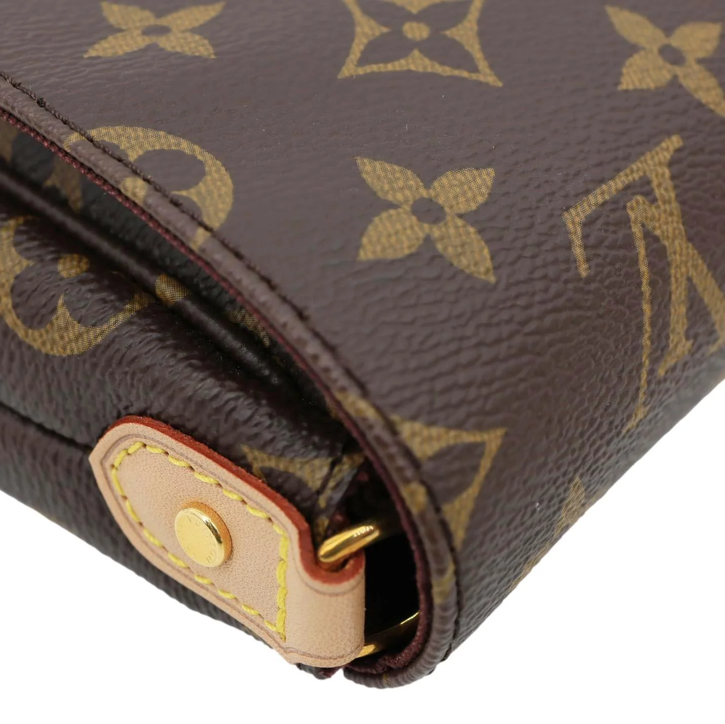 LOUIS VUITTON Favorite MM Monogram Canvas Shoulder Bag Brown - Image 6