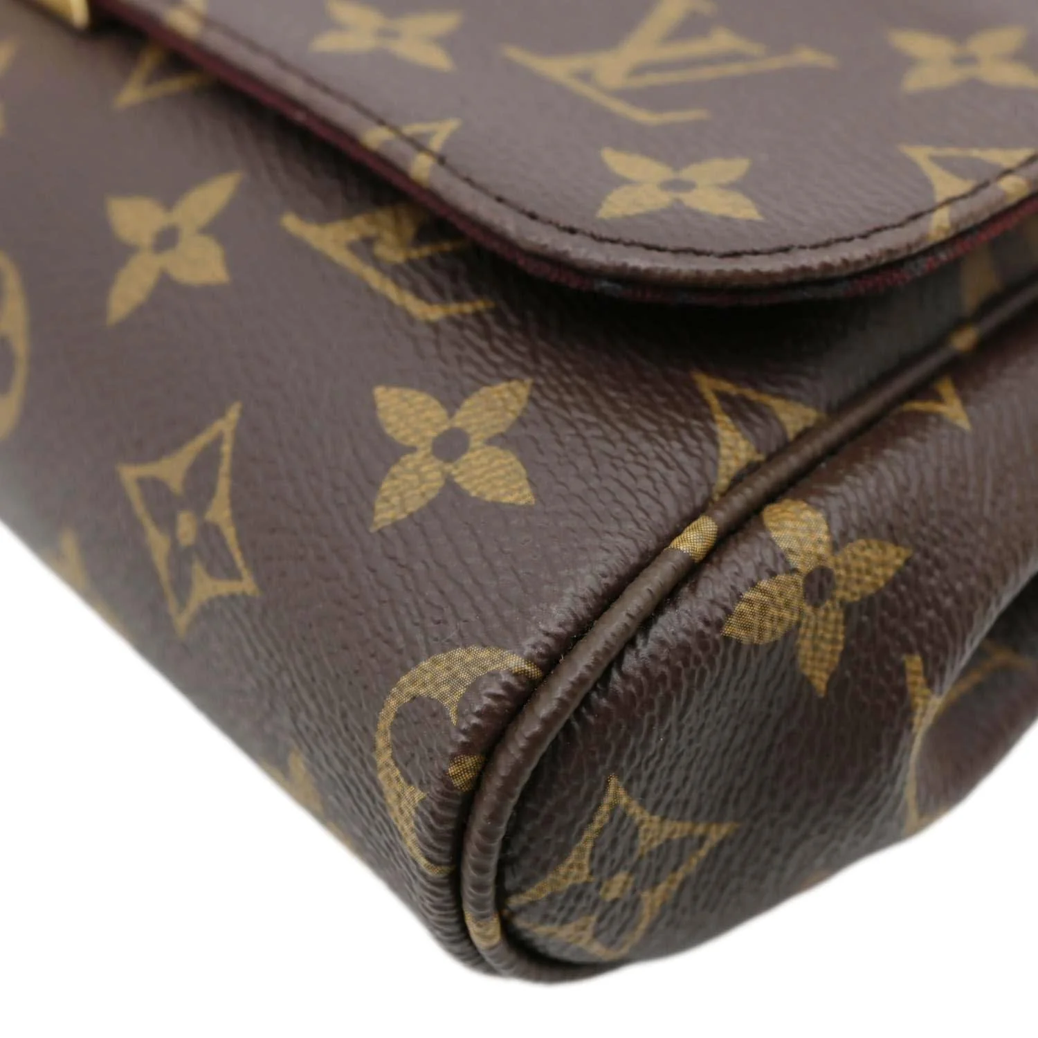 LOUIS VUITTON Favorite MM Monogram Canvas Shoulder Bag Brown - Image 9