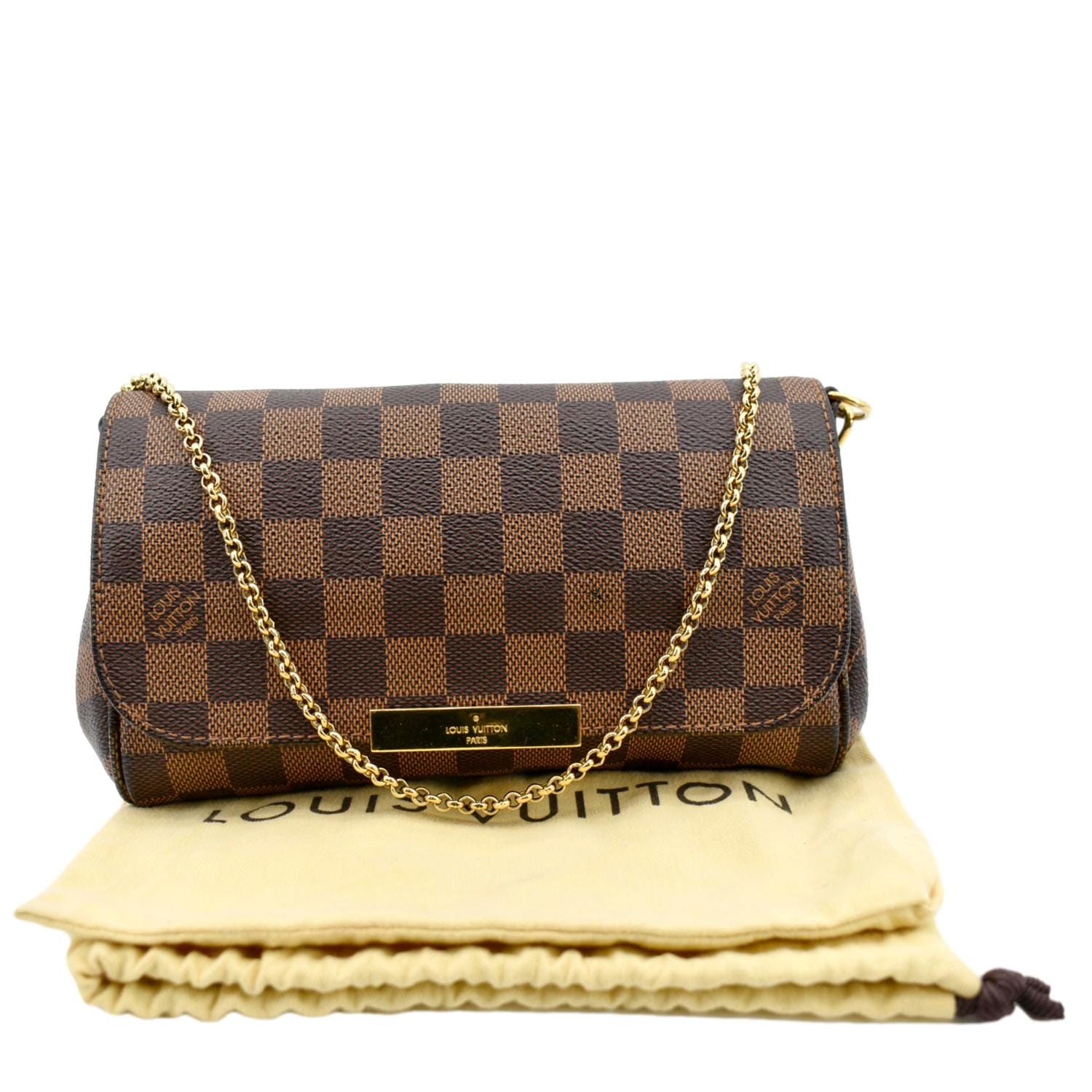 LOUIS VUITTON Favorite PM Damier Ebene Shoulder Bag Brown - Image 3