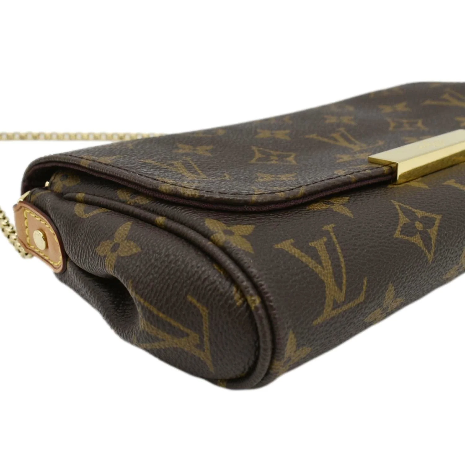LOUIS VUITTON Favorite PM Monogram Canvas Shoulder Bag Brown - Image 10