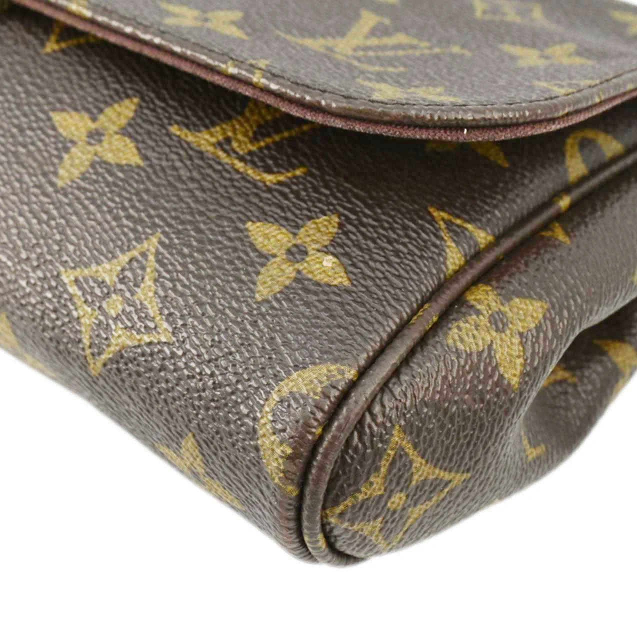 LOUIS VUITTON Favorite PM Monogram Canvas Shoulder Bag Brown - Image 8