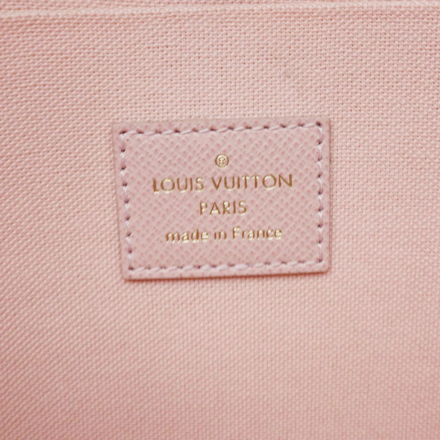 LOUIS VUITTON Felicie Pochette Damier Azur Crossbody Bag Rose Ballerine - Image 12