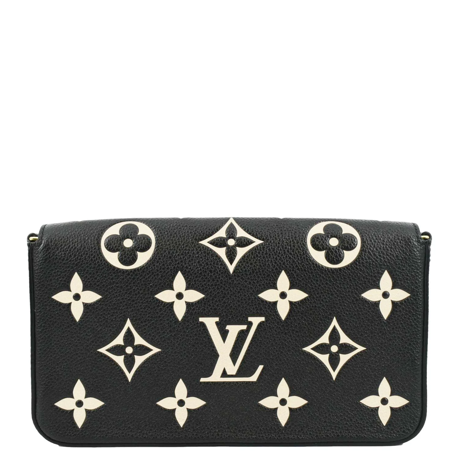 LOUIS VUITTON Felicie Pochette Monogram Empreinte Crossbody Bag Bicolor - Image 4