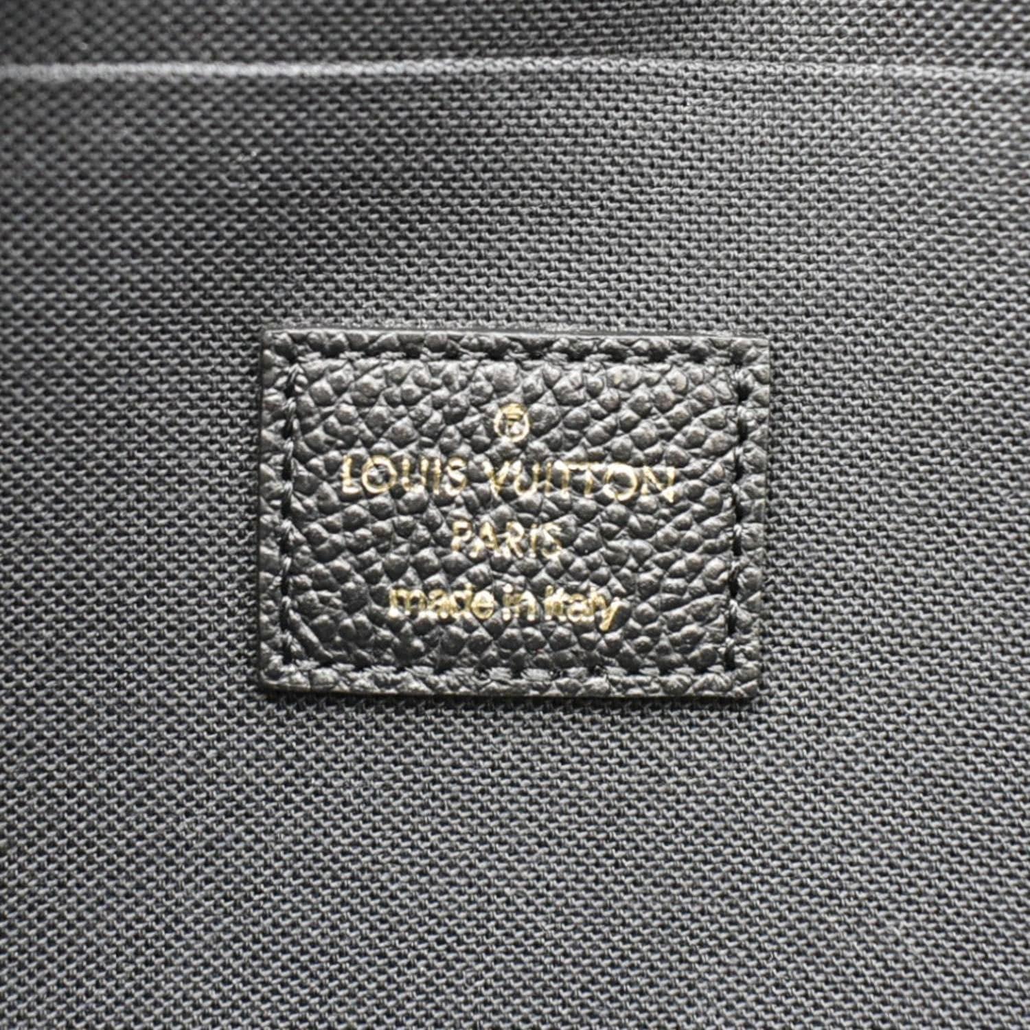 LOUIS VUITTON Felicie Monogram Empreinte Pochette Shoulder Bag Black - Image 14