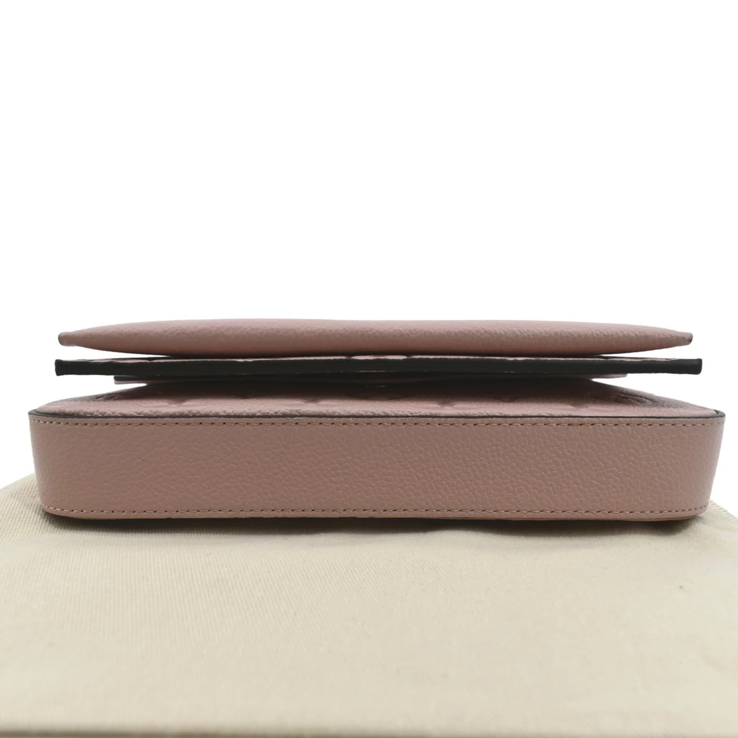 LOUIS VUITTON Pochette Felicie Monogram Leather Chain Wallet Pink - Image 10
