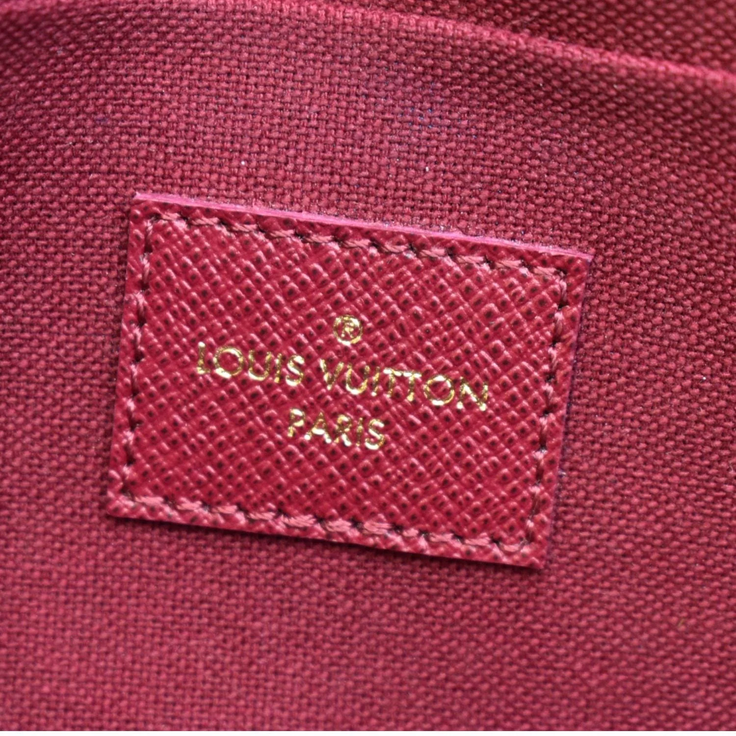 LOUIS VUITTON Felicie Monogram Canvas Pochette Crossbody Bag Fuchsia Pink - Image 11