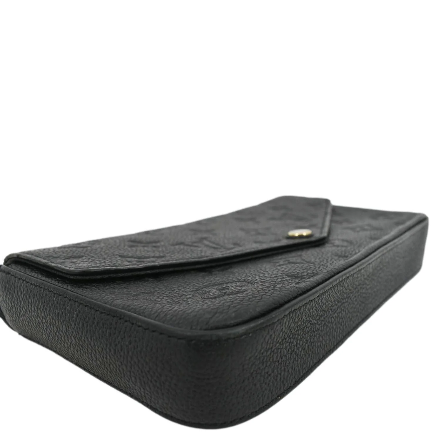 LOUIS VUITTON Felicie Monogram Empreinte Pochette Crossbody Bag Black - Image 7