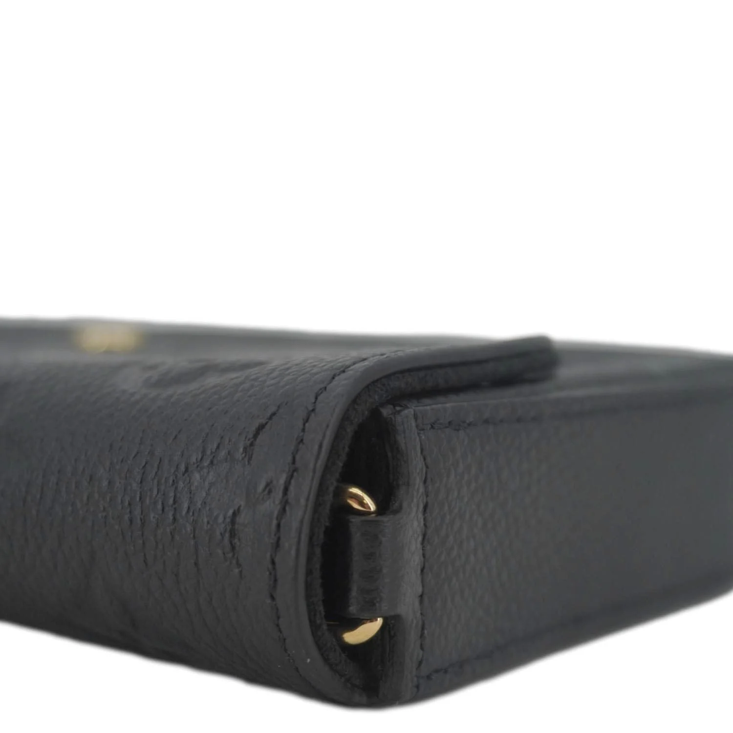 LOUIS VUITTON Felicie Pochette Empreinte Leather Crossbody Bag Black - Image 12