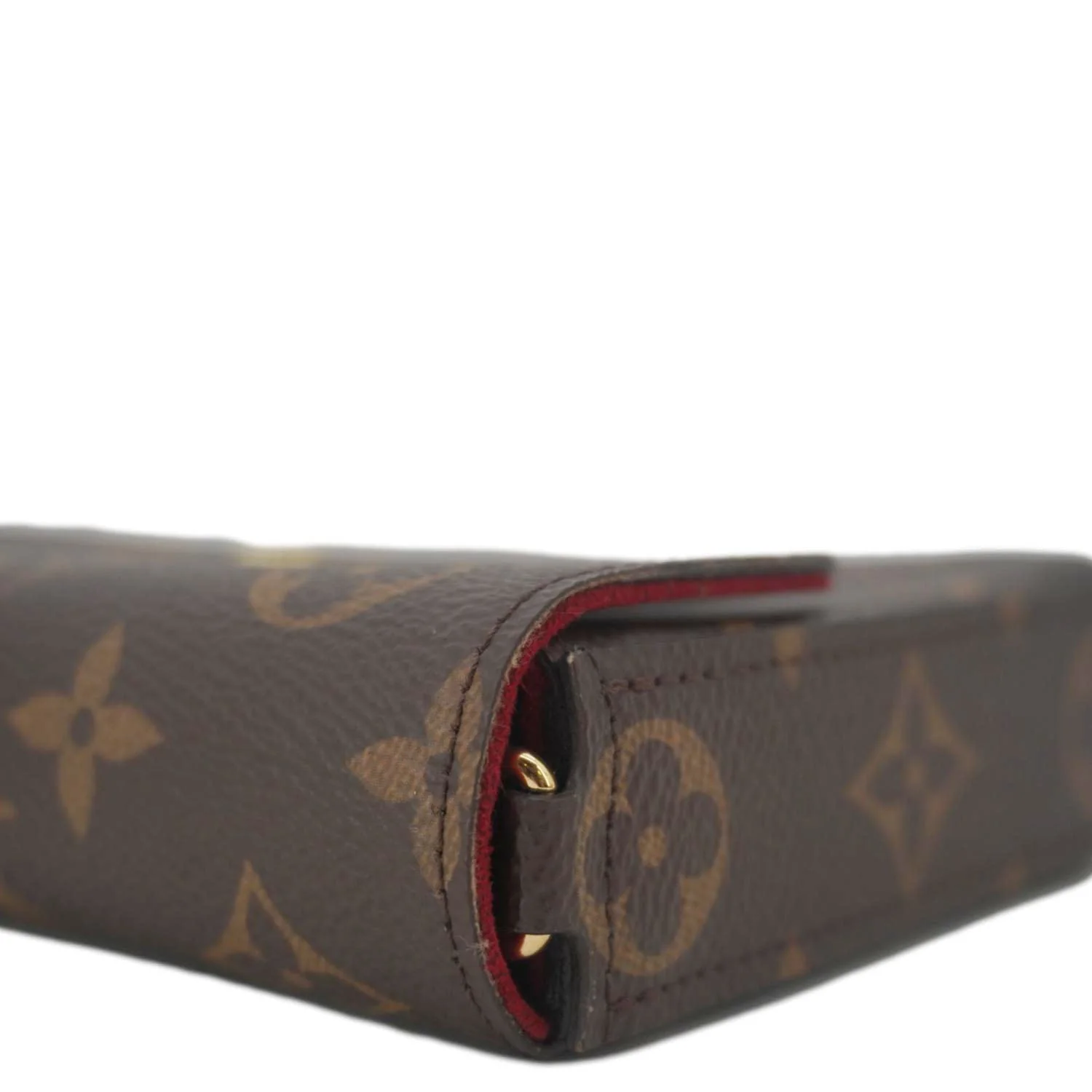 LOUIS VUITTON Felicie Pochette Monogram Canvas Crossbody Bag Brown - Image 7
