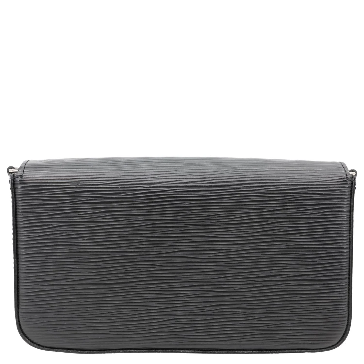 LOUIS VUITTON Felicie Pochette Epi Leather Crossbody Bag Black - Image 5
