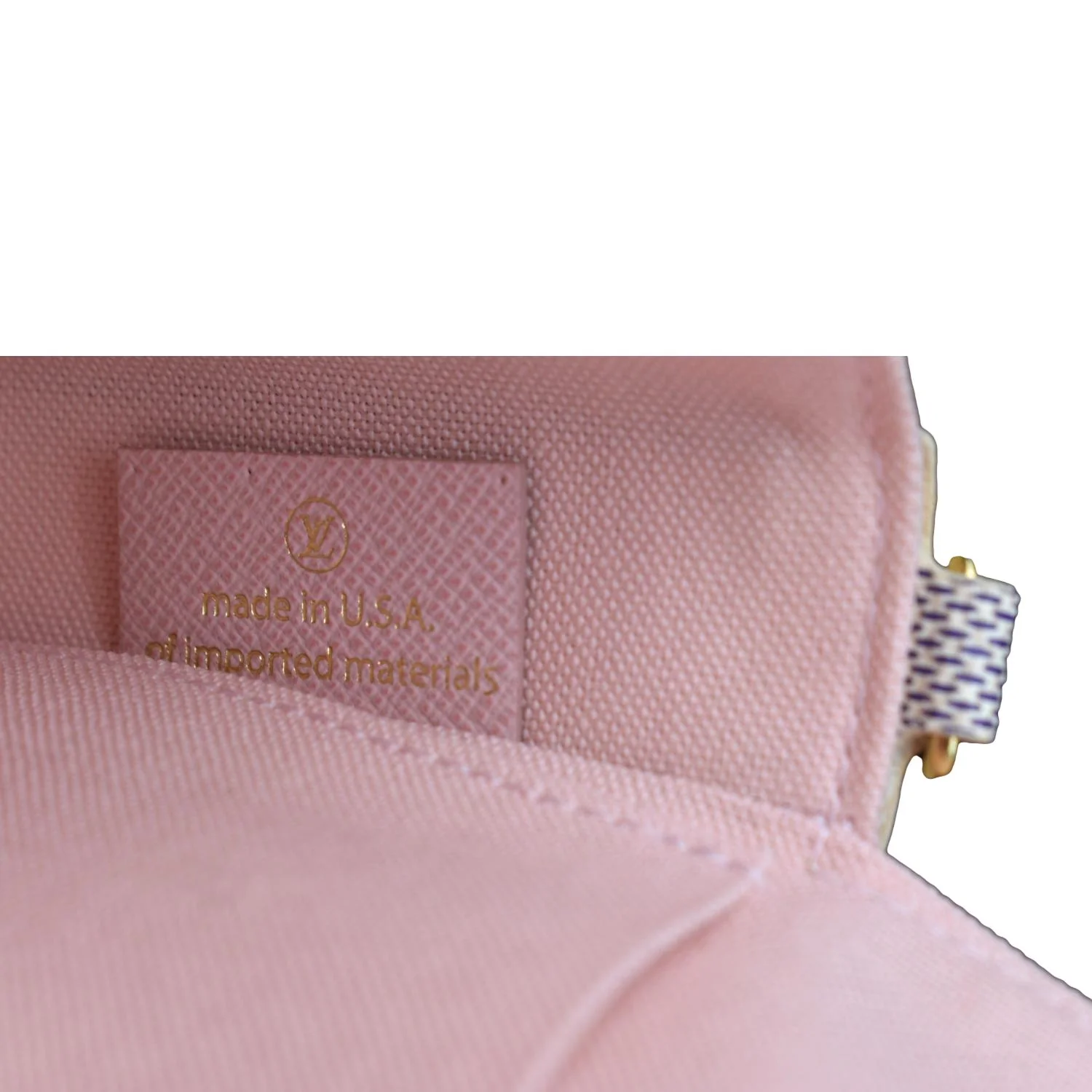 LOUIS VUITTON Felicie Pochette Damier Azur Crossbody Bag White - Image 12