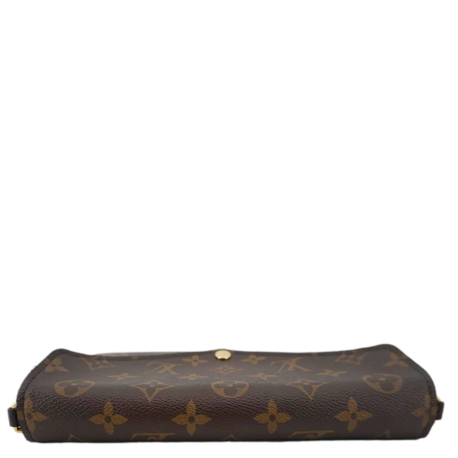 LOUIS VUITTON Felicie Pochette Monogram Canvas Crossbody Bag Brown - Image 6