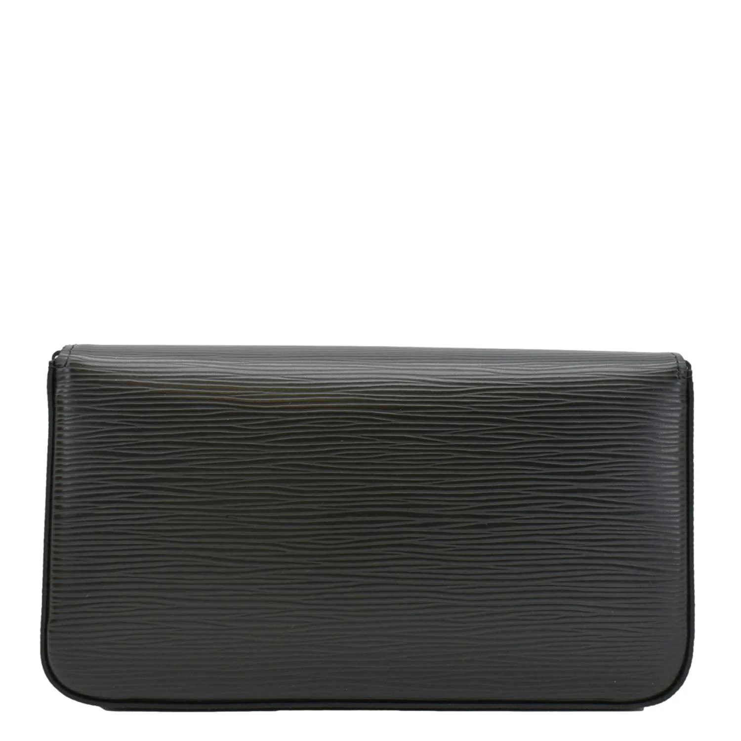LOUIS VUITTON Felicie Pochette Epi Leather Crossbody Bag Black - Image 4