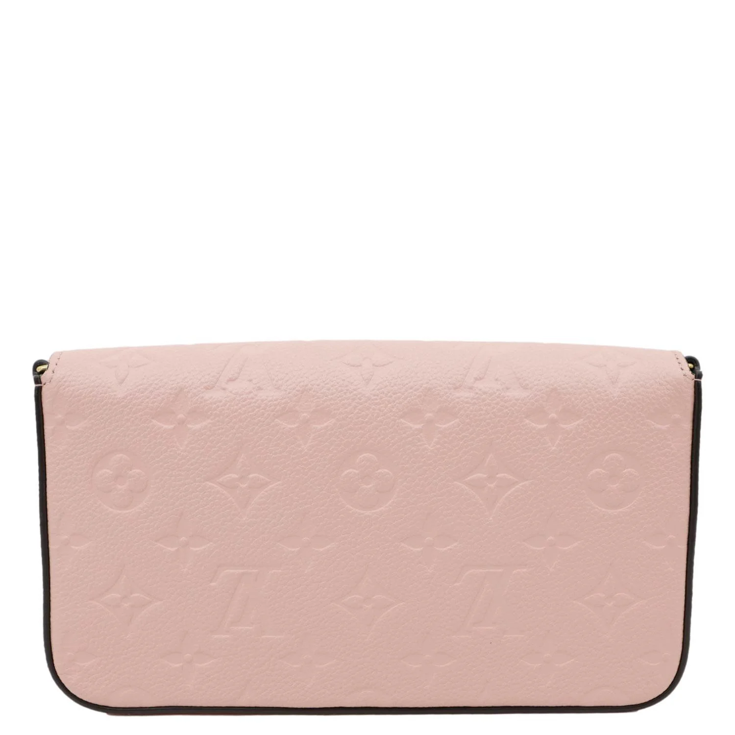 LOUIS VUITTON Felicie Pochette Monogram Empreinte Crossbody Bag Rose Poudre - Image 4