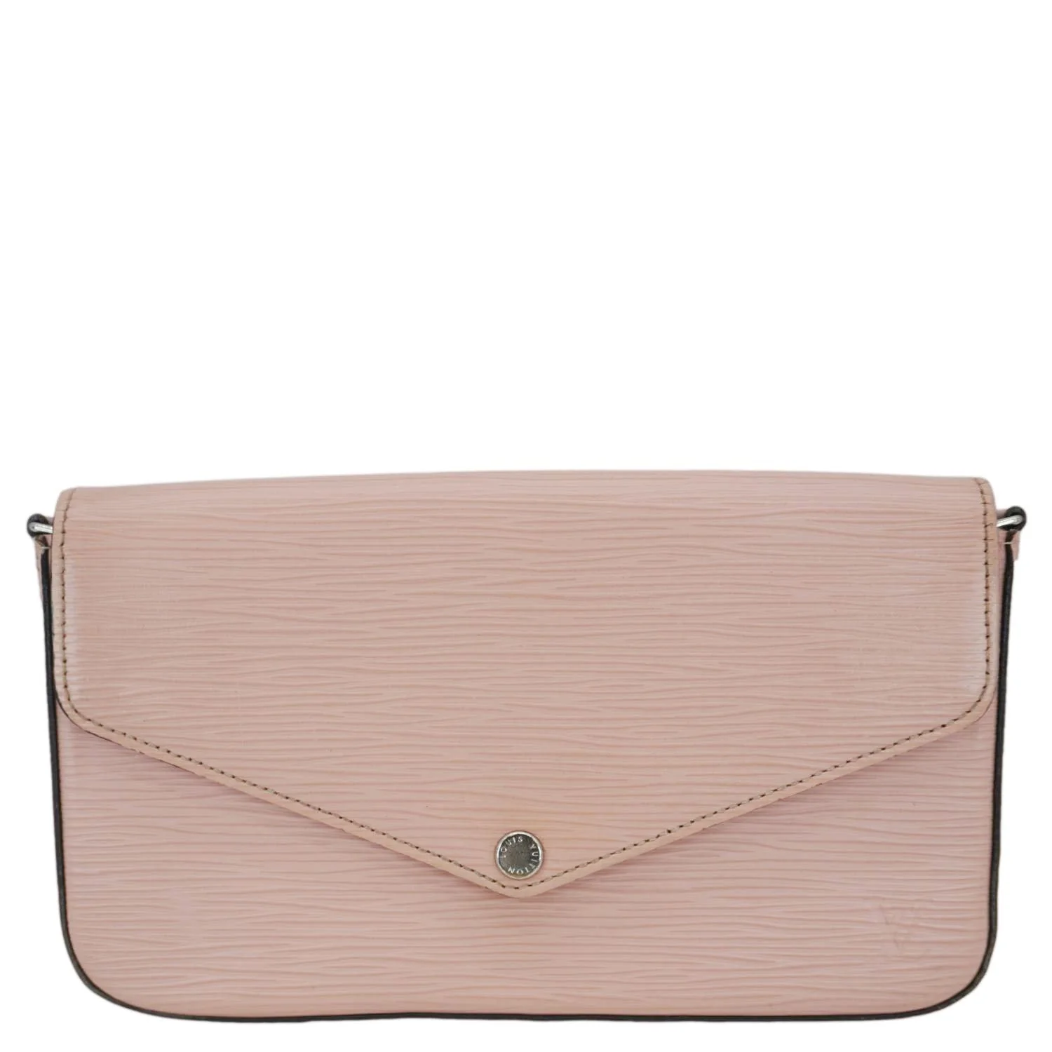 LOUIS VUITTON Felicie Pochette Epi Leather Crossbody Bag Pink - Image 4
