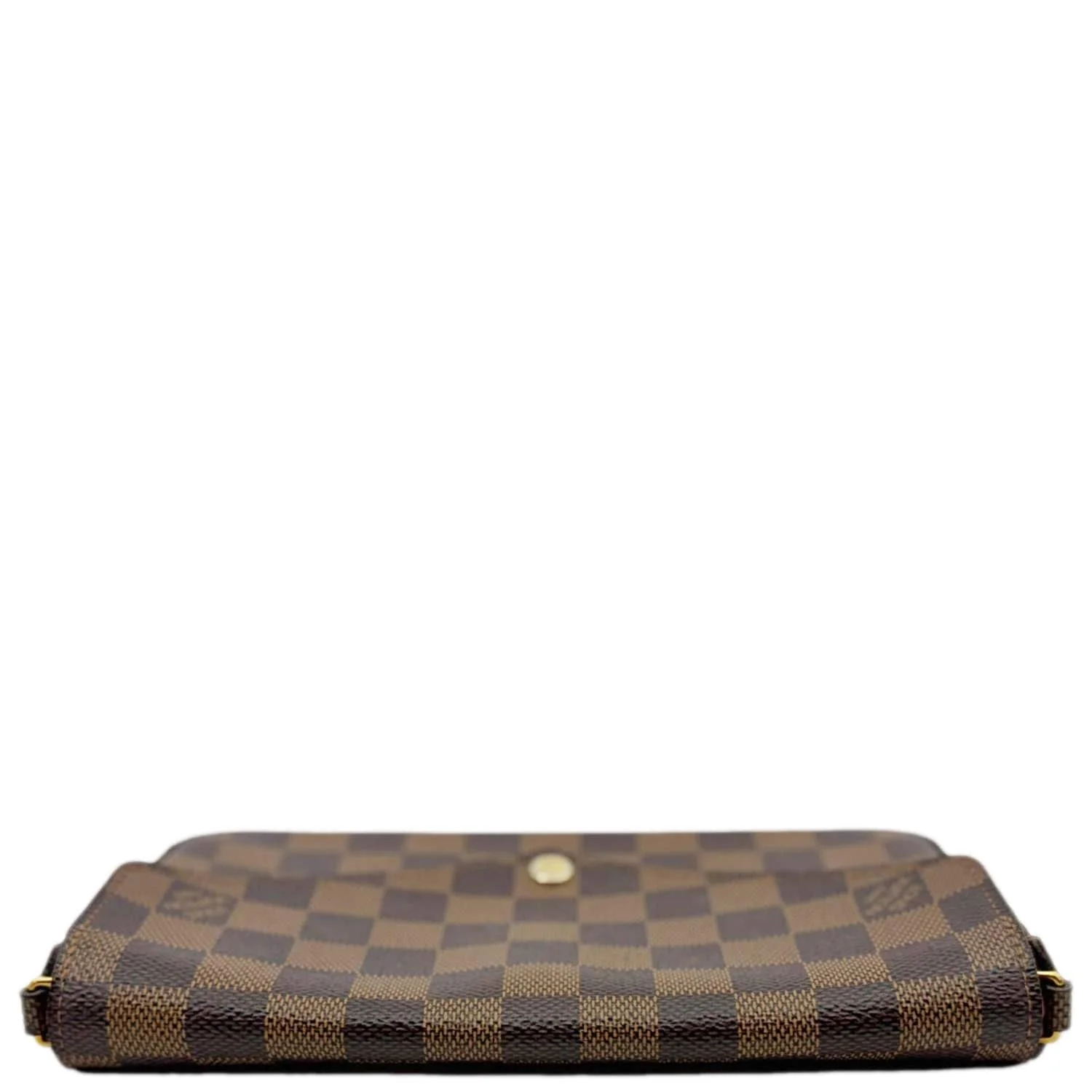 LOUIS VUITTON Felicie Pochette Damier Ebene Crossbody Bag Brown - Image 5