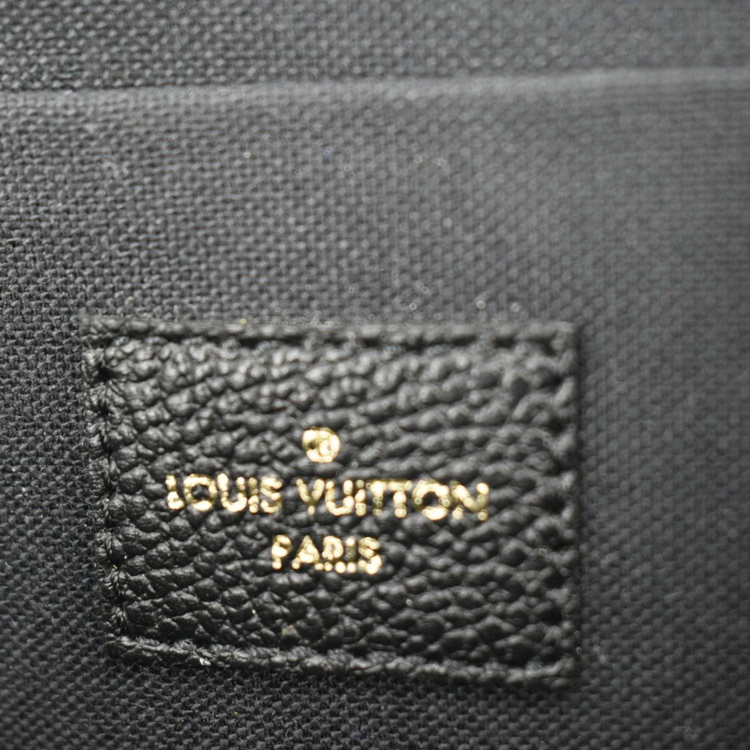 LOUIS VUITTON Felicie Monogram Empreinte Pochette Crossbody Bag Black - Image 13