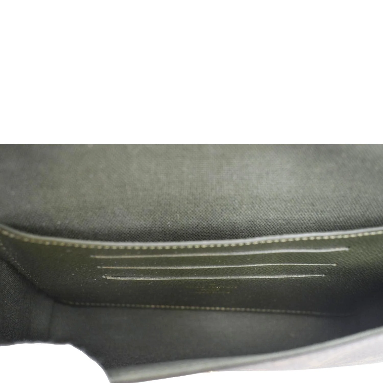 LOUIS VUITTON Felicie Strap & Go Pochette Monogram Canvas Crossbody Bag Khaki Green - Image 11