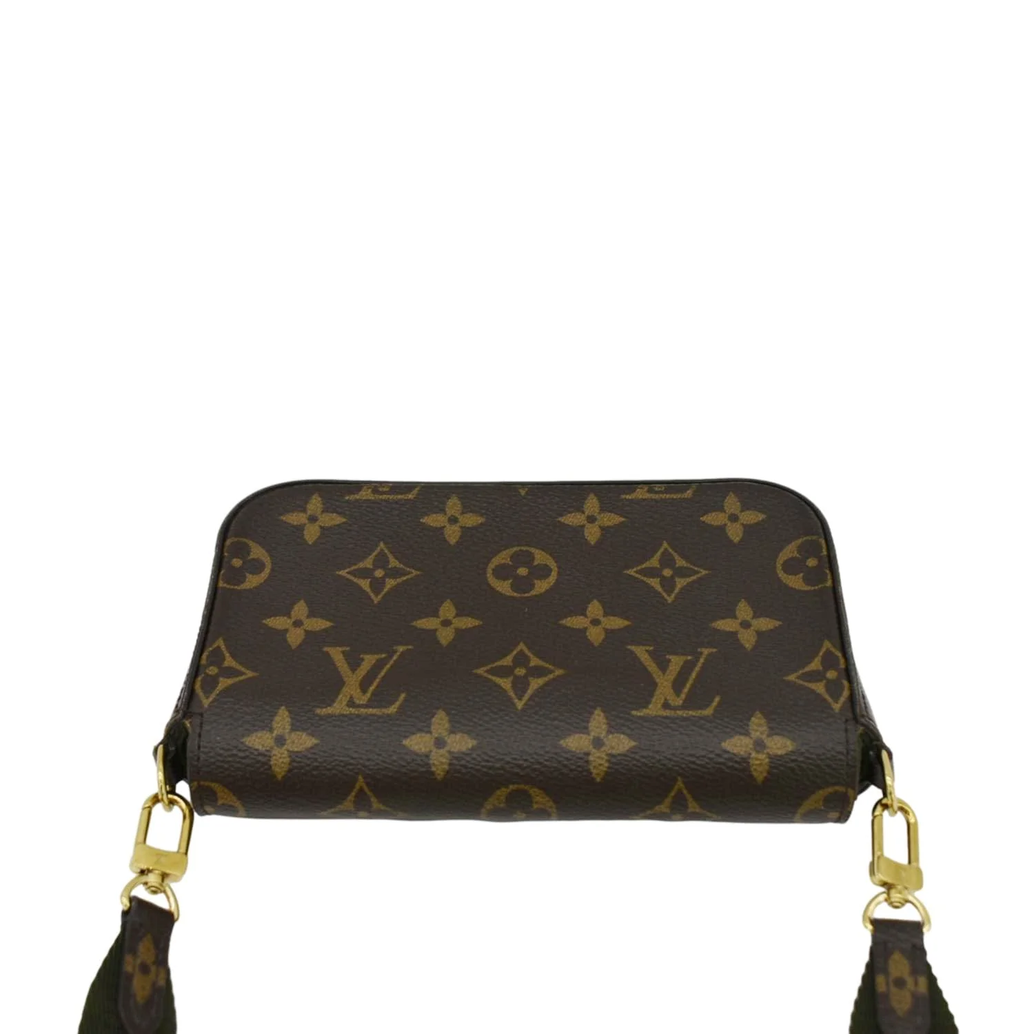 LOUIS VUITTON Felicie Strap & Go Pochette Monogram Canvas Crossbody Bag Brown - Image 4