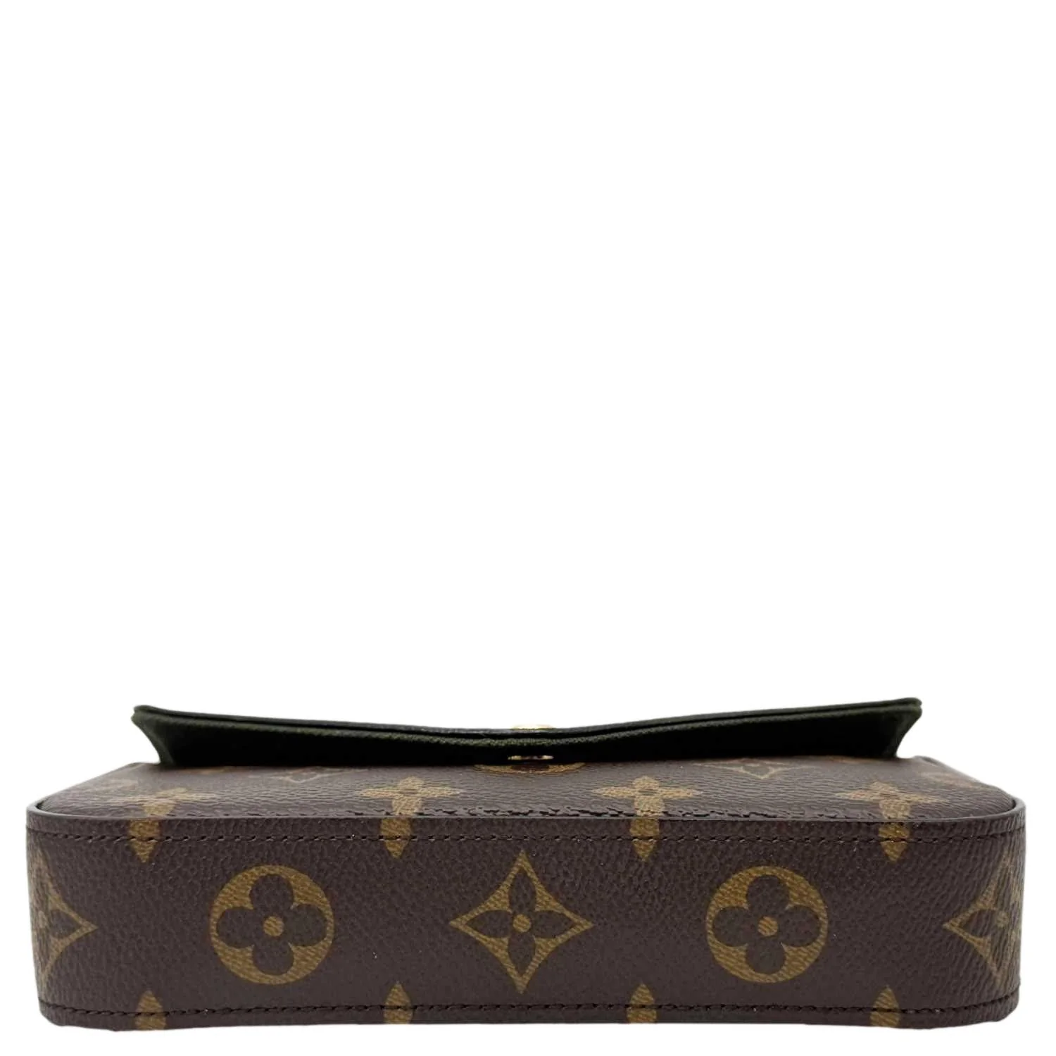 LOUIS VUITTON Felicie Strap & Go Monogram Canvas Crossbody Bag Brown - Image 8