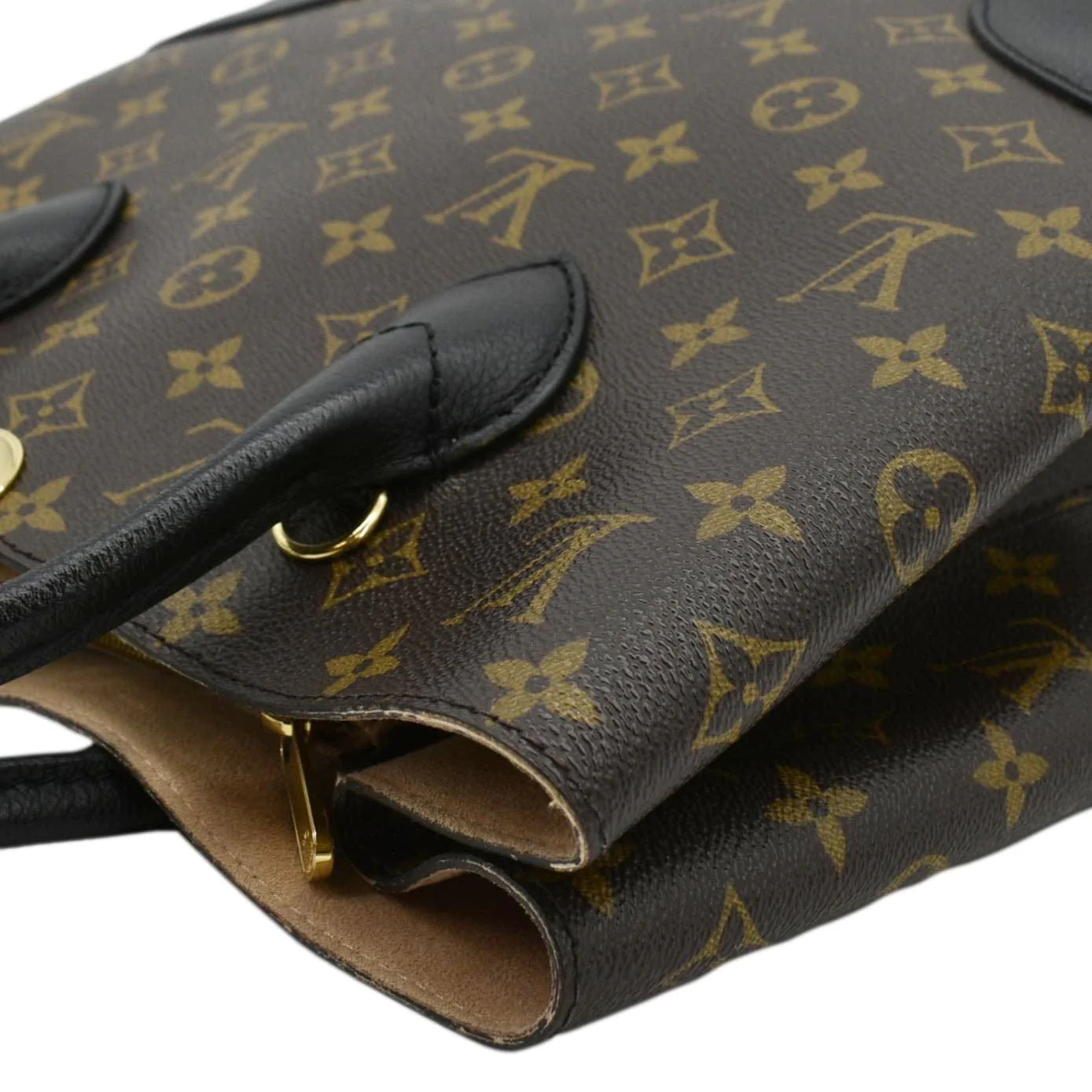LOUIS VUITTON Flandrin Monogram Canvas Tote Shoulder Bag Brown - Image 7
