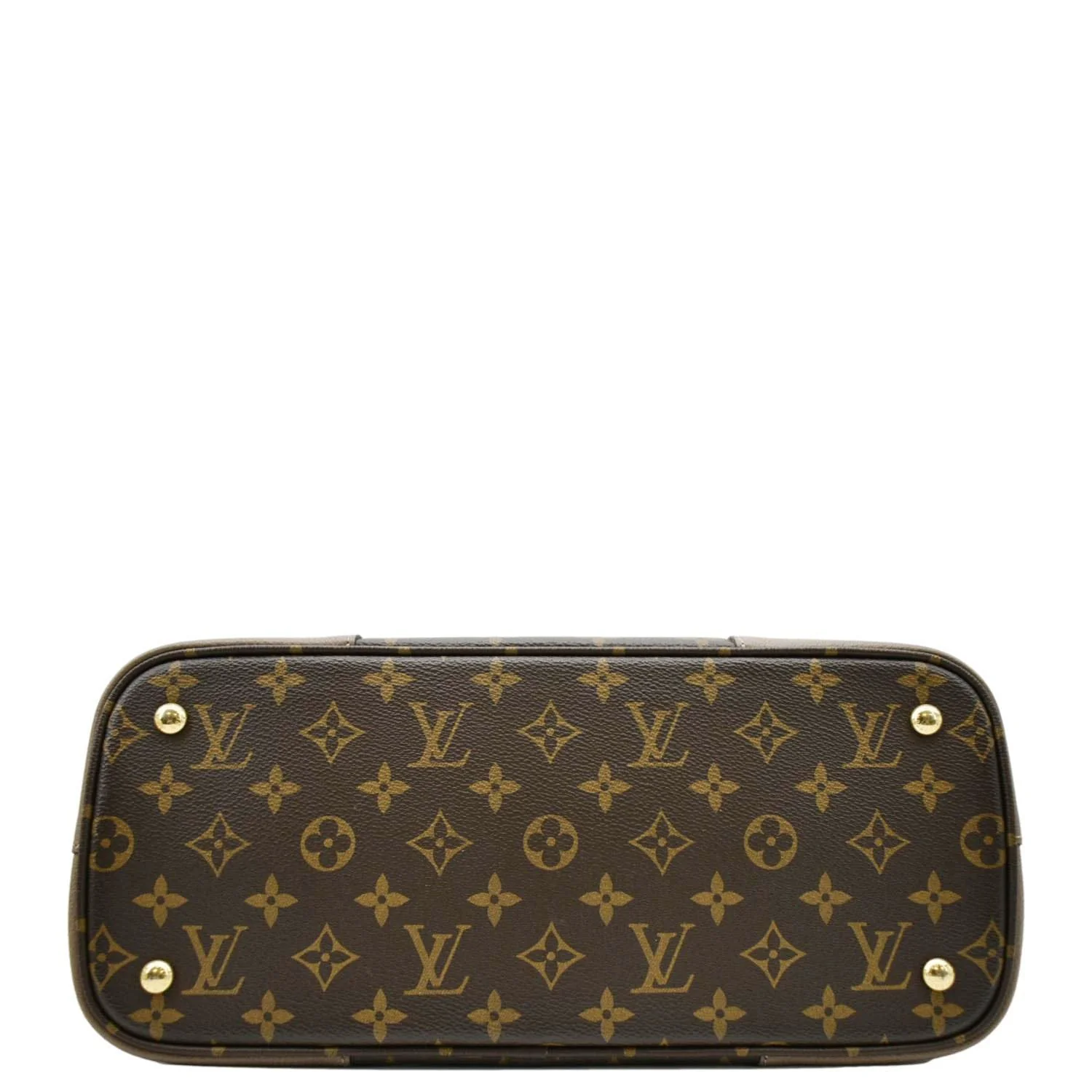 LOUIS VUITTON Flandrin Monogram Canvas Tote Shoulder Bag Brown - Image 10