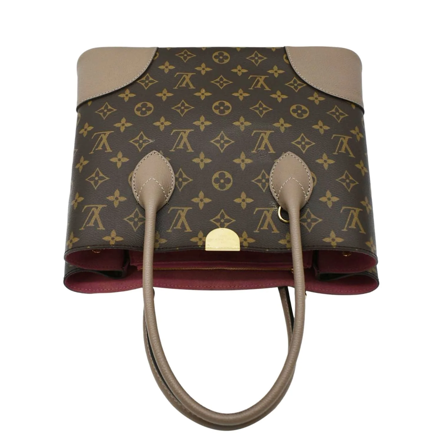 LOUIS VUITTON Flandrin Monogram Canvas Tote Shoulder Bag Brown - Image 5