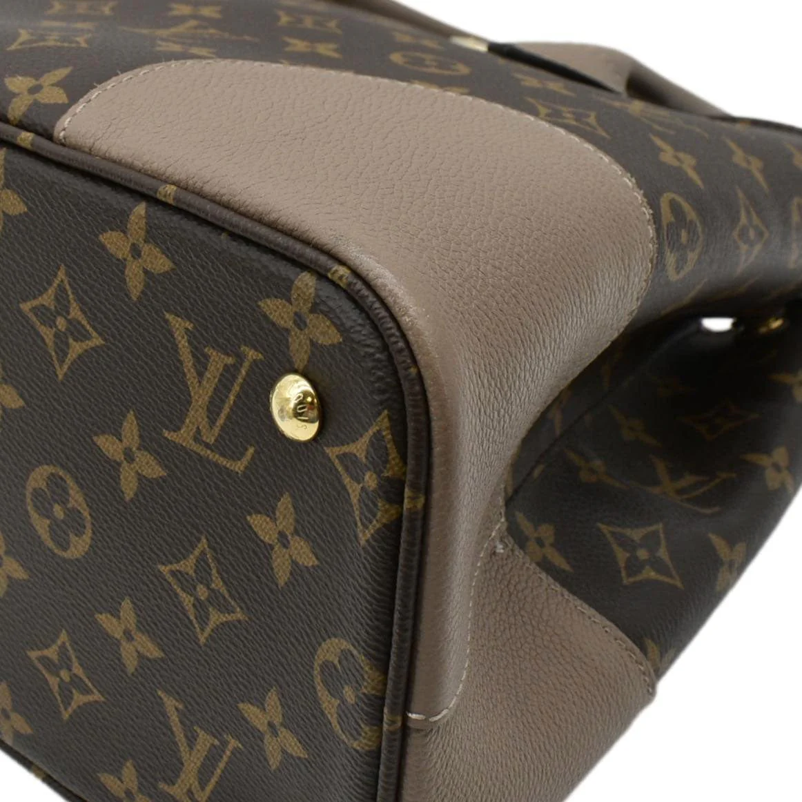 LOUIS VUITTON Flandrin Monogram Canvas Tote Shoulder Bag Brown - Image 8