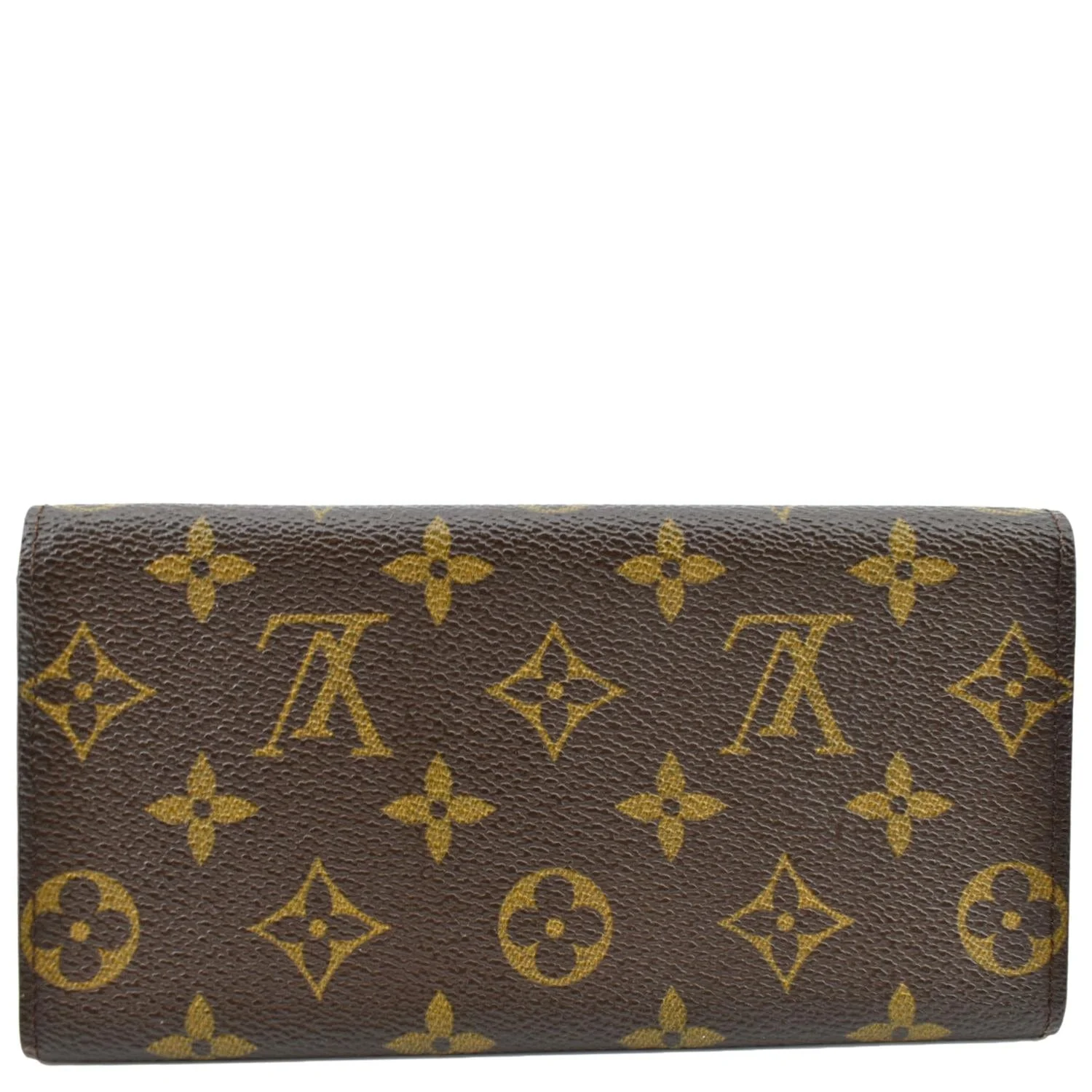 LOUIS VUITTON Fold Over Monogram Canvas Wallet Brown - Image 3