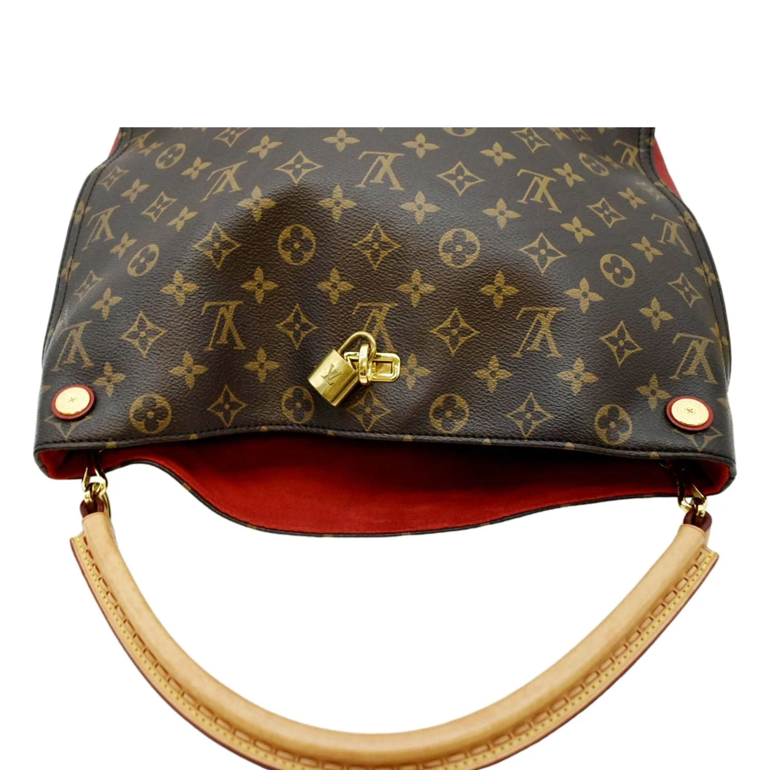 LOUIS VUITTON Gaia Monogram Canvas Shoulder Bag Cerise - Image 4