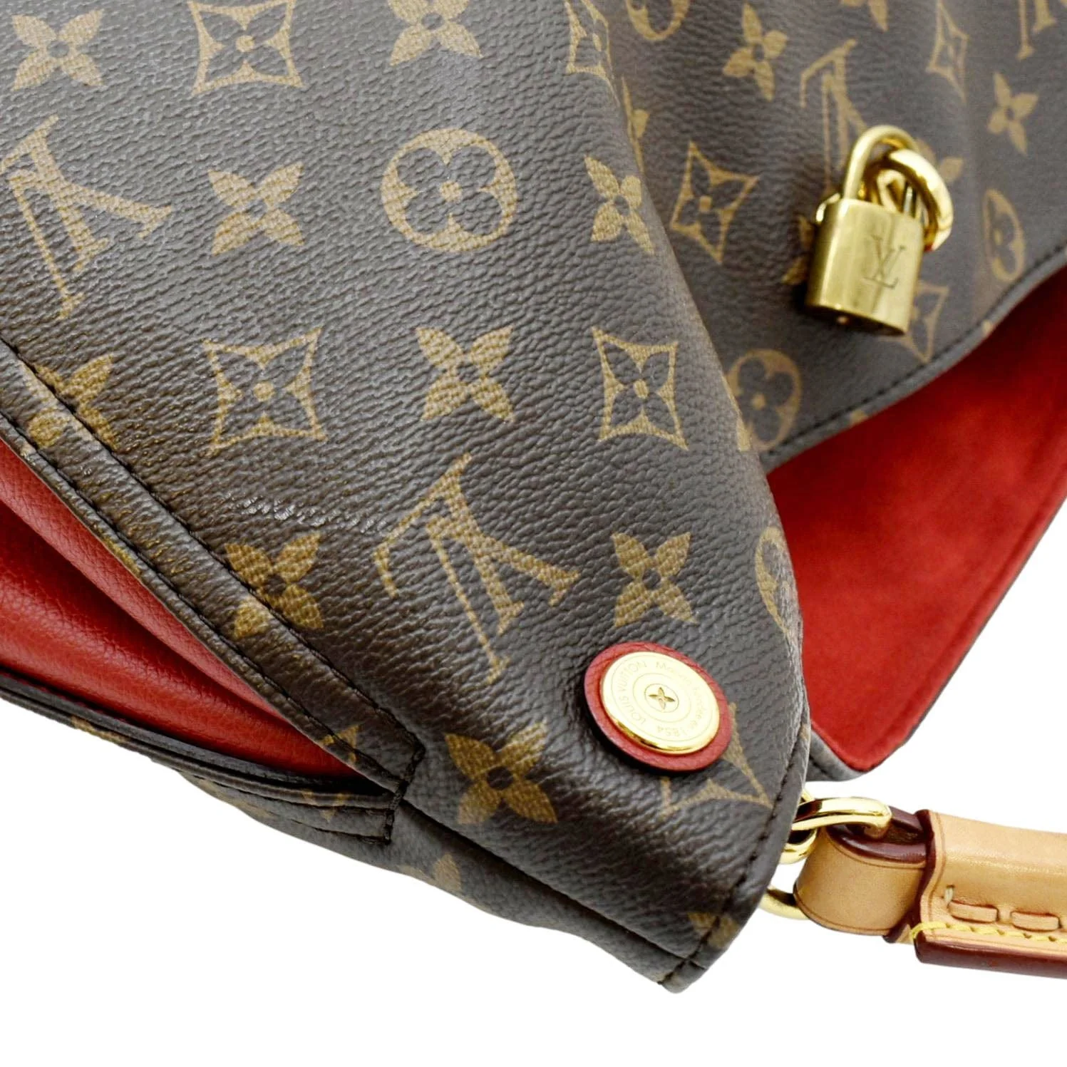 LOUIS VUITTON Gaia Monogram Canvas Shoulder Bag Cerise - Image 5