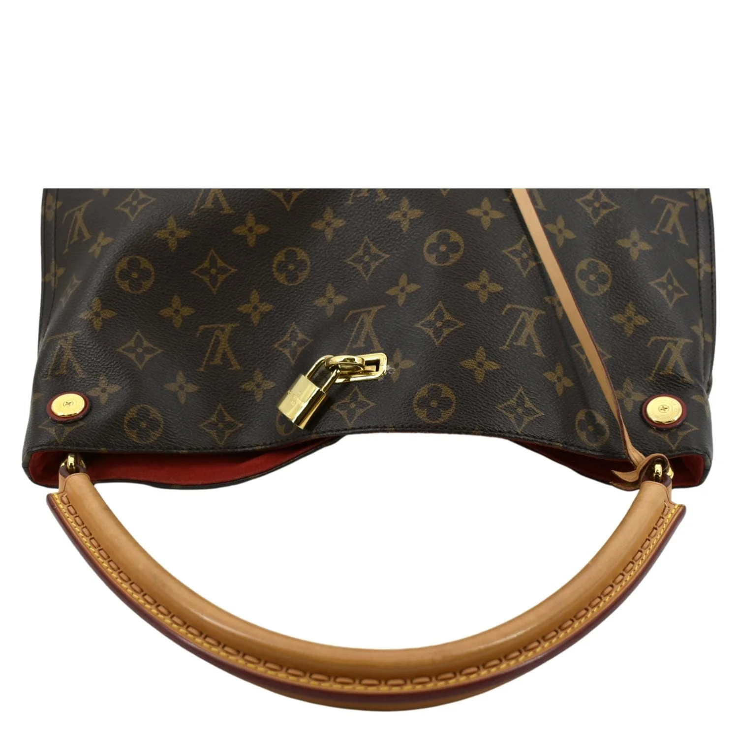 LOUIS VUITTON Gaia Monogram Canvas Shoulder Bag Cerise - Image 5