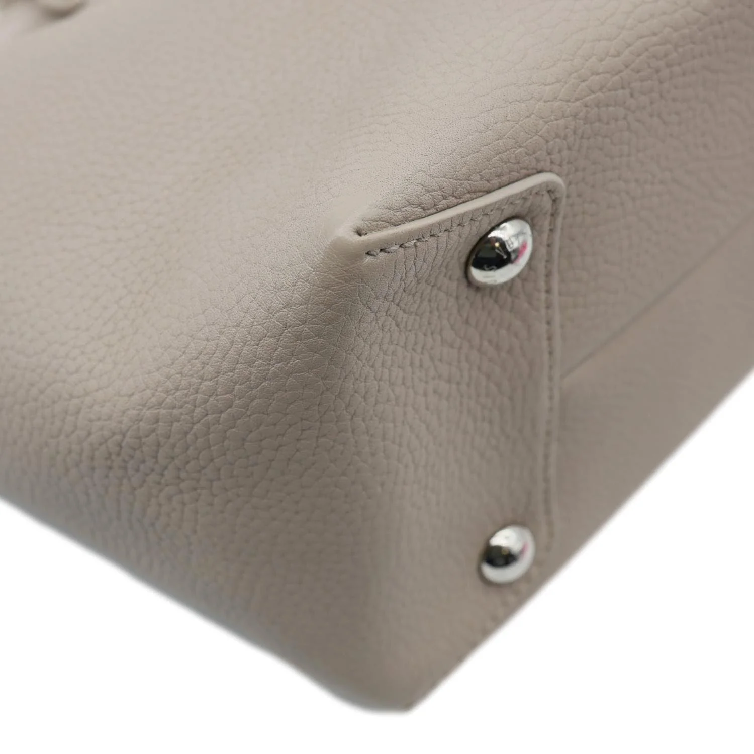 LOUIS VUITTON Pernelle Taurillon Leather Tote Bag Galet - Image 8