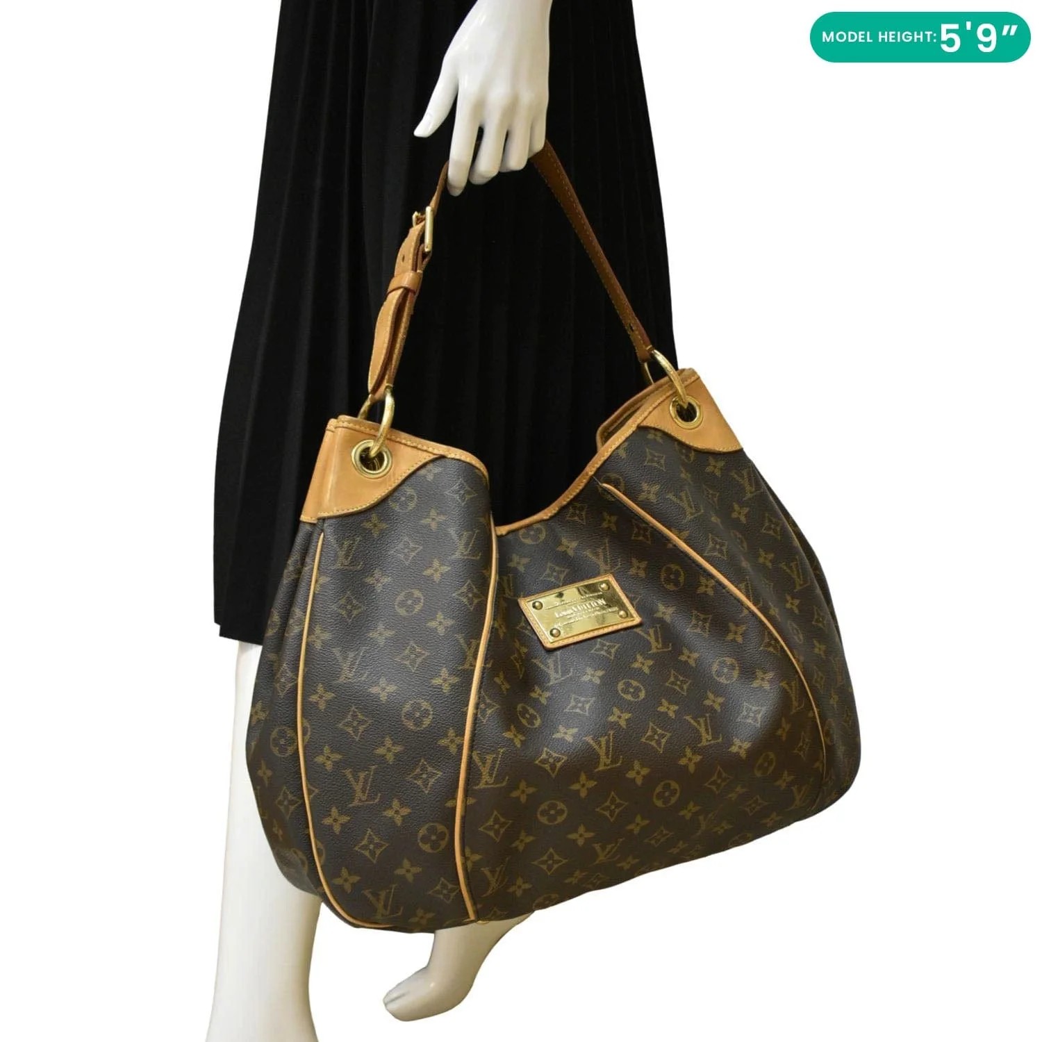 LOUIS VUITTON Galliera GM Monogram Canvas Shoulder Bag Brown - Image 2