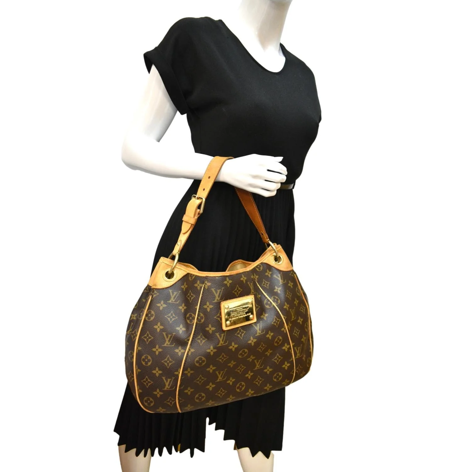 LOUIS VUITTON Galliera PM Monogram Canvas Shoulder Bag Brown - Image 2