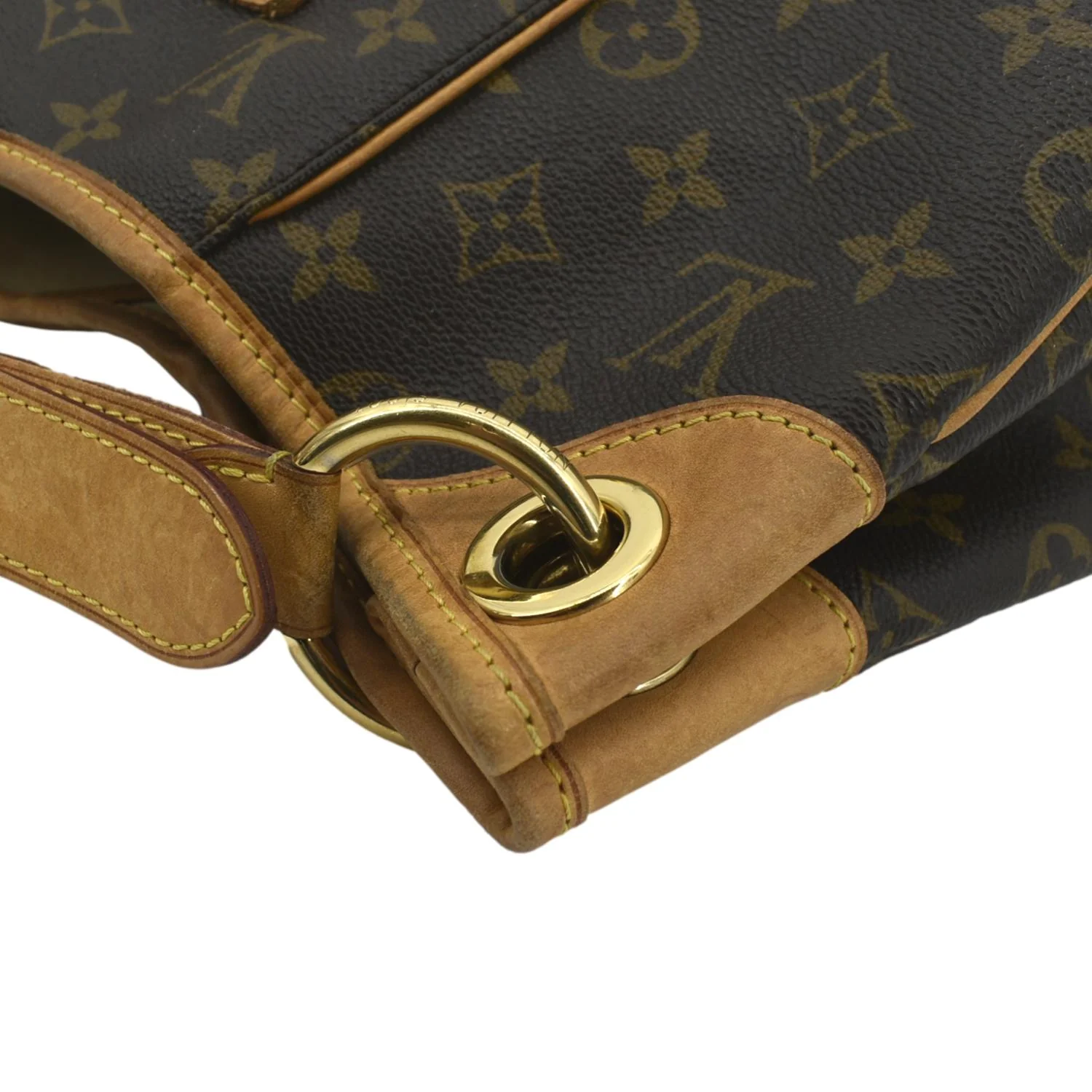LOUIS VUITTON Galliera PM Monogram Canvas Hobo Shoulder Bag Brown - Image 6