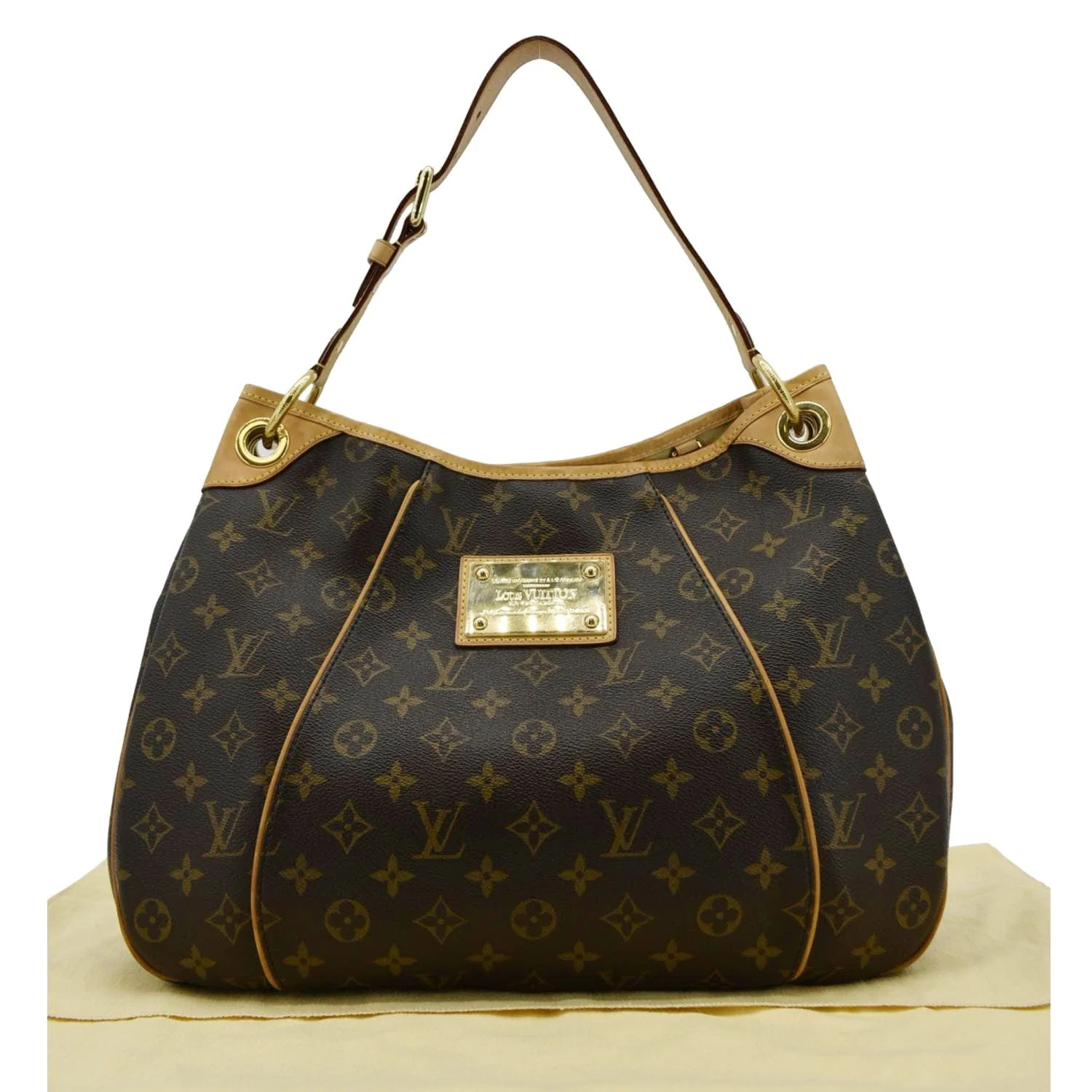 LOUIS VUITTON Galliera PM Monogram Canvas Shoulder Bag Brown - Image 3