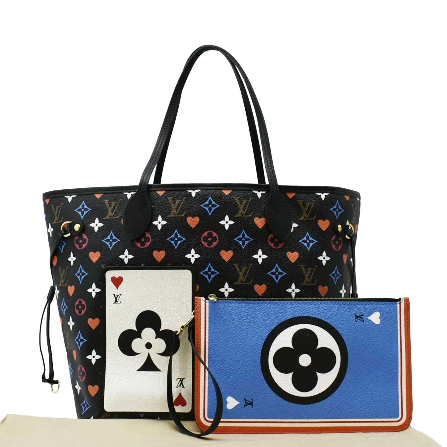 LOUIS VUITTON Game On Neverfull MM Monogram Canvas Tote Bag Black - Image 3