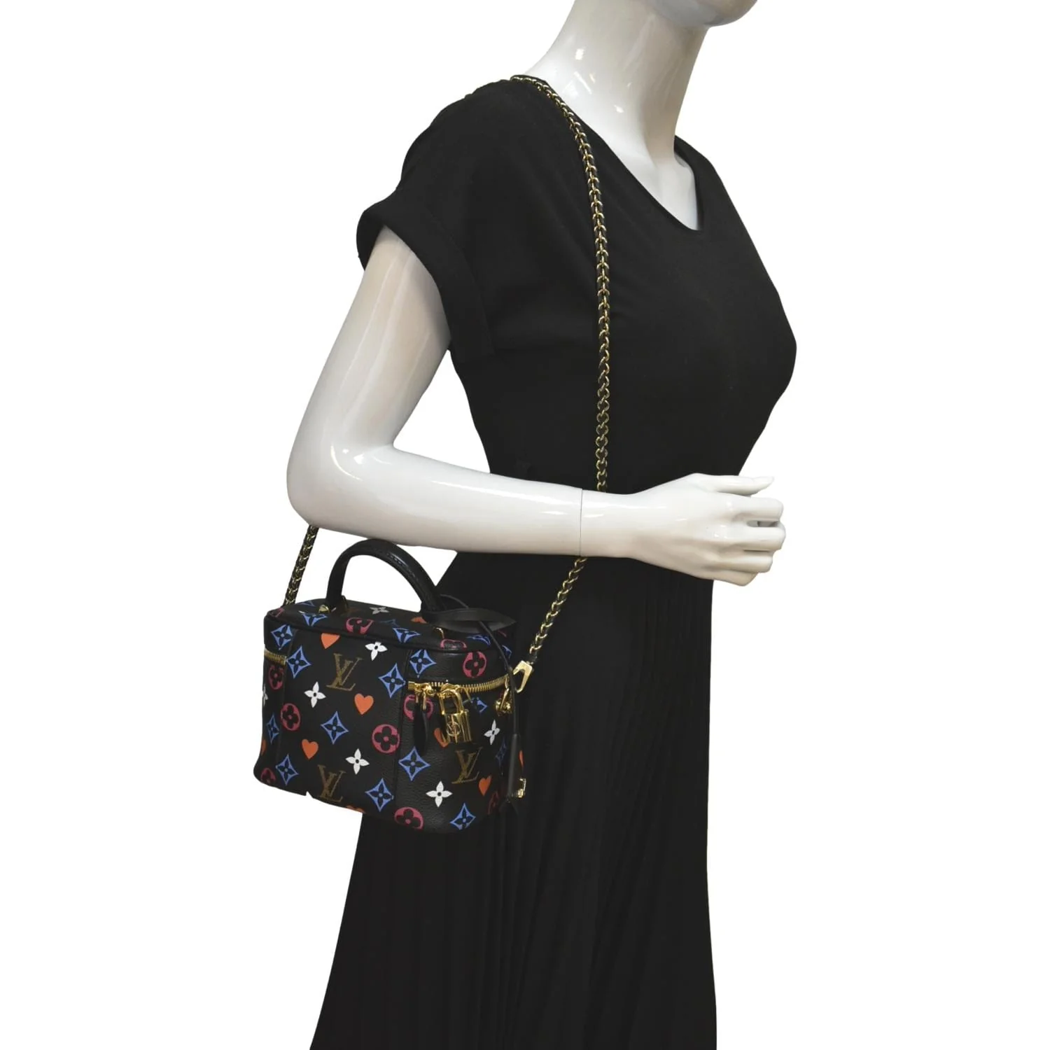 LOUIS VUITTON Game On Vanity PM Monogram Canvas Crossbody Bag Black - Image 2