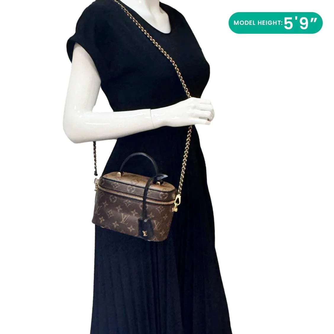 LOUIS VUITTON Vanity PM Monogram Reverse Canvas Shoulder Bag Brown - Image 2