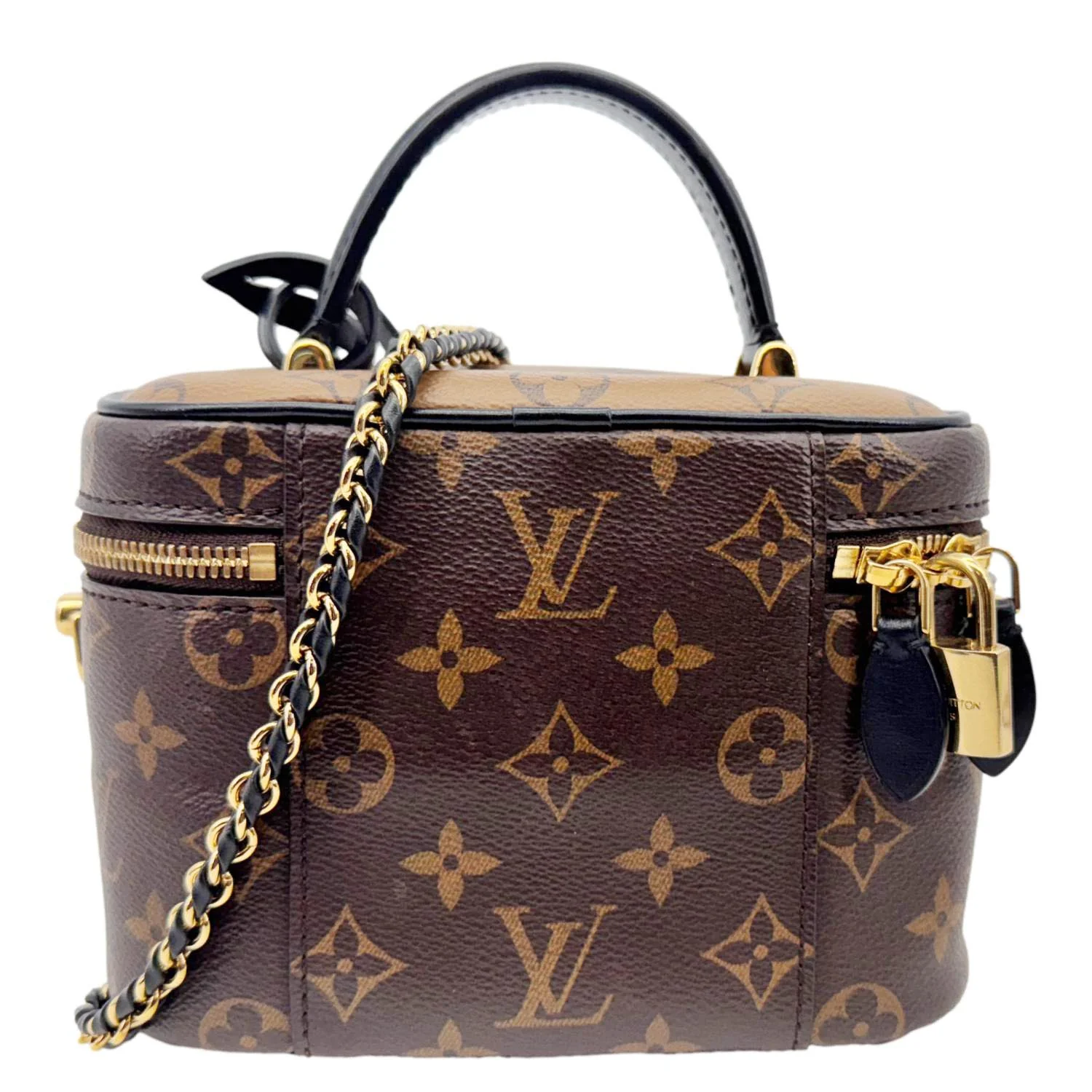 LOUIS VUITTON Vanity PM Monogram Reverse Canvas Shoulder Bag Brown - Image 3