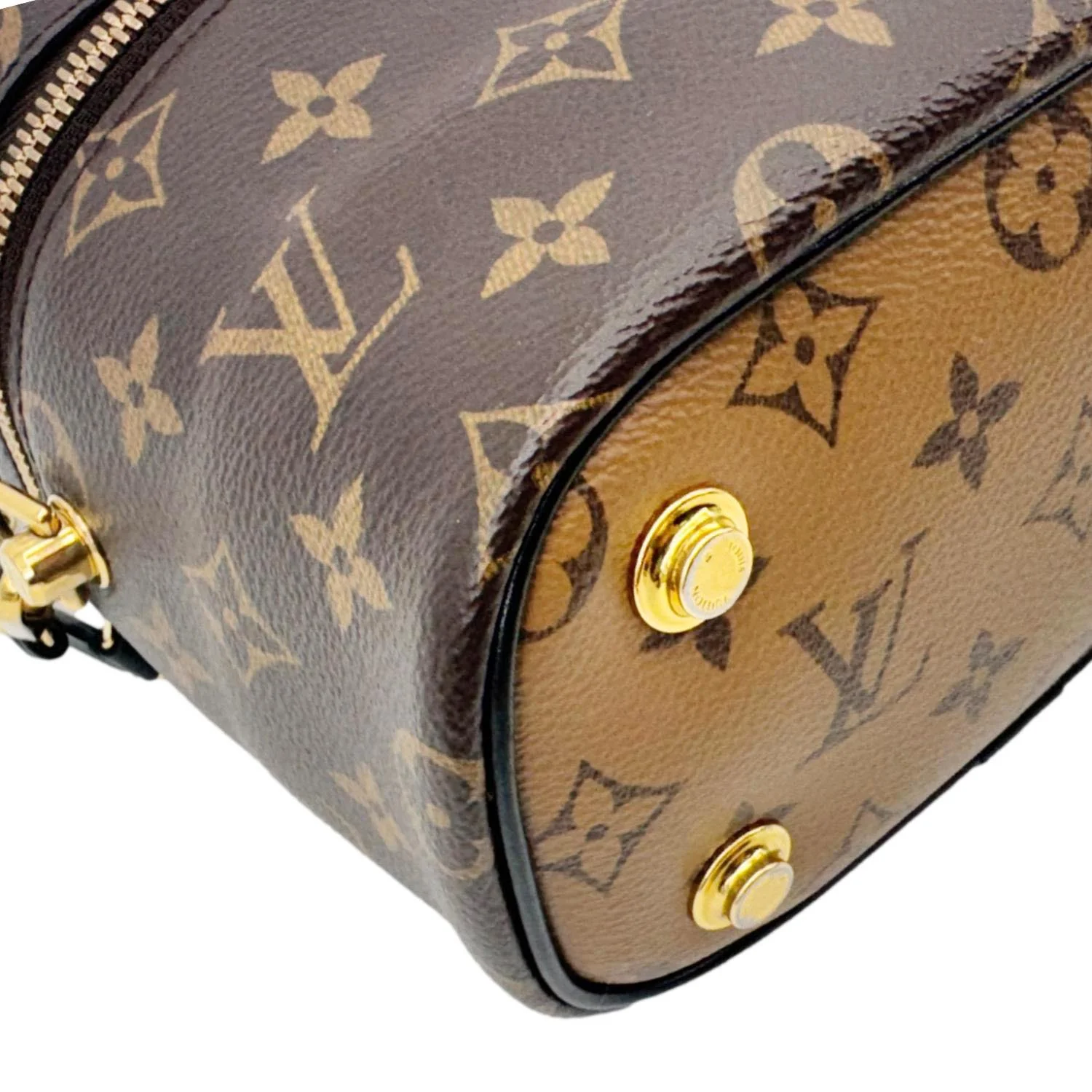 LOUIS VUITTON Vanity PM Monogram Reverse Canvas Shoulder Bag Brown - Image 8