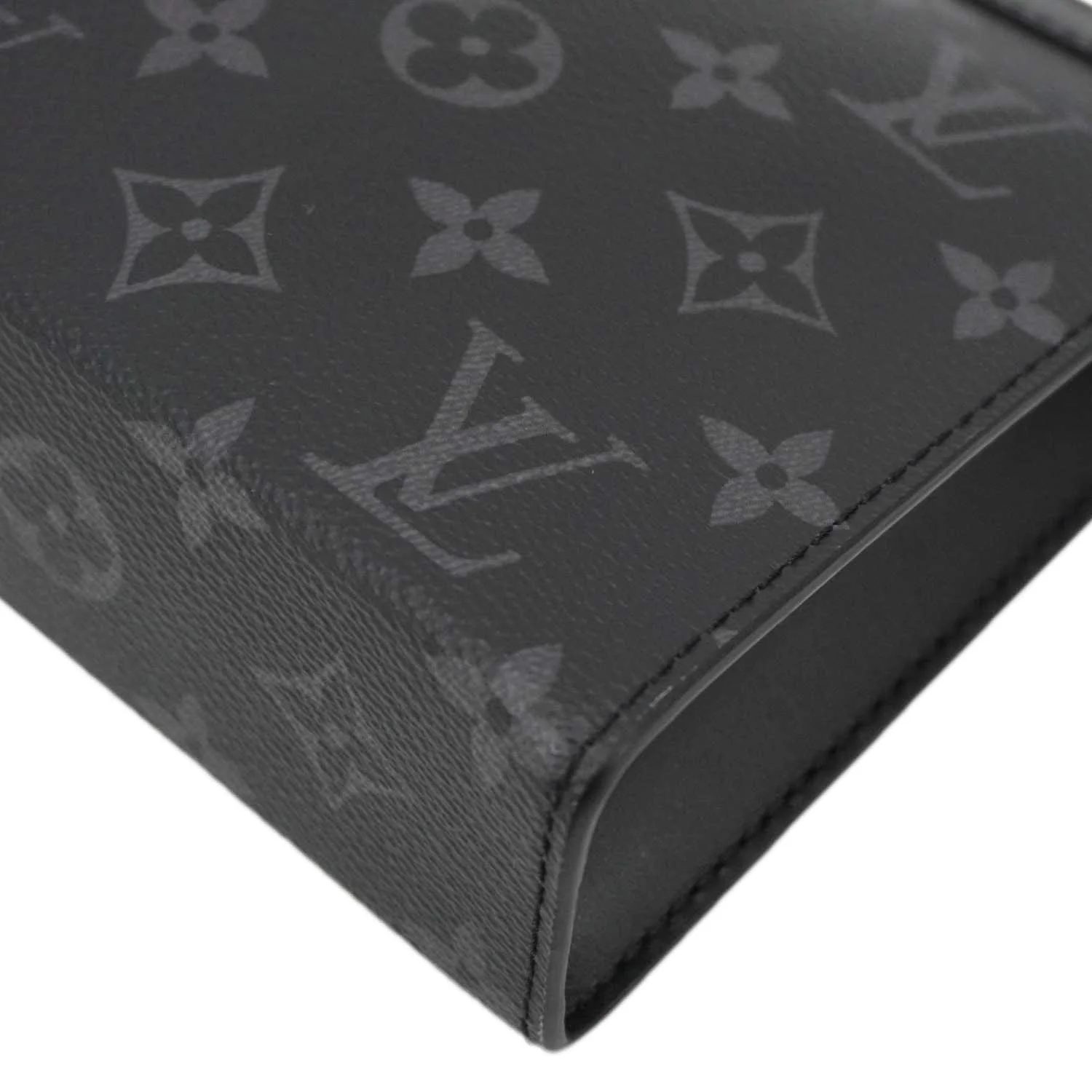 LOUIS VUITTON Gaston Wearable Monogram Eclipse Reverse Crossbody Bag Gray - Image 10