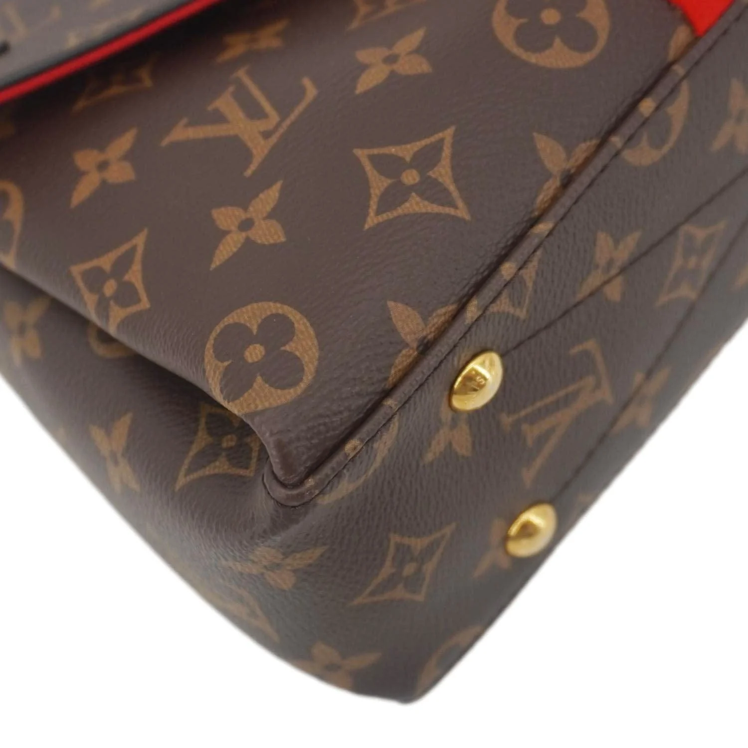LOUIS VUITTON Georges BB Monogram Canvas Shoulder Bag Coquelicot Peach - Image 10