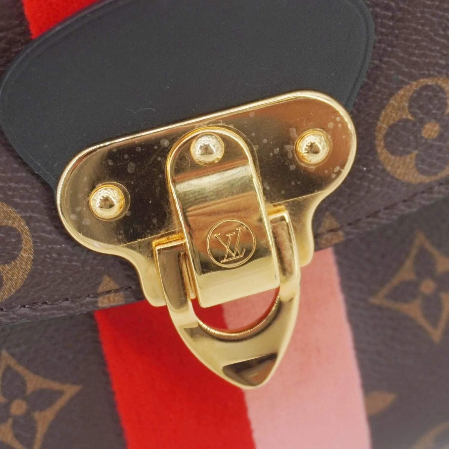 LOUIS VUITTON Georges BB Monogram Canvas Shoulder Bag Coquelicot Peach - Image 13
