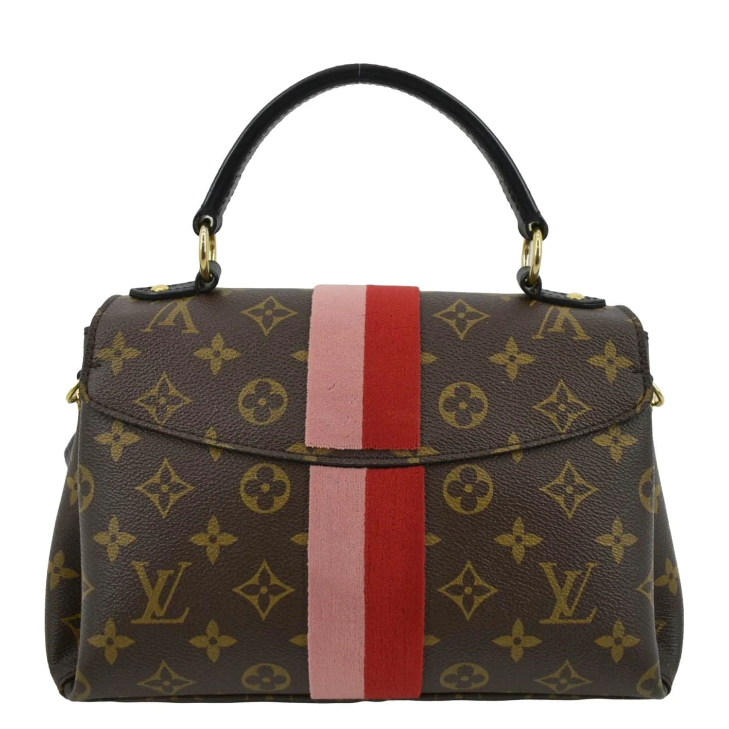 LOUIS VUITTON Georges BB Monogram Canvas Shoulder Bag Coquelicot Peach - Image 3