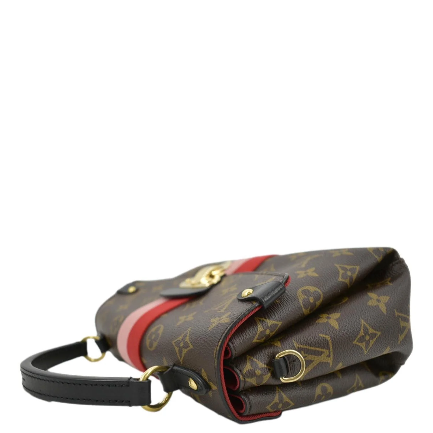 LOUIS VUITTON Georges BB Monogram Canvas Shoulder Bag Coquelicot Peach - Image 6