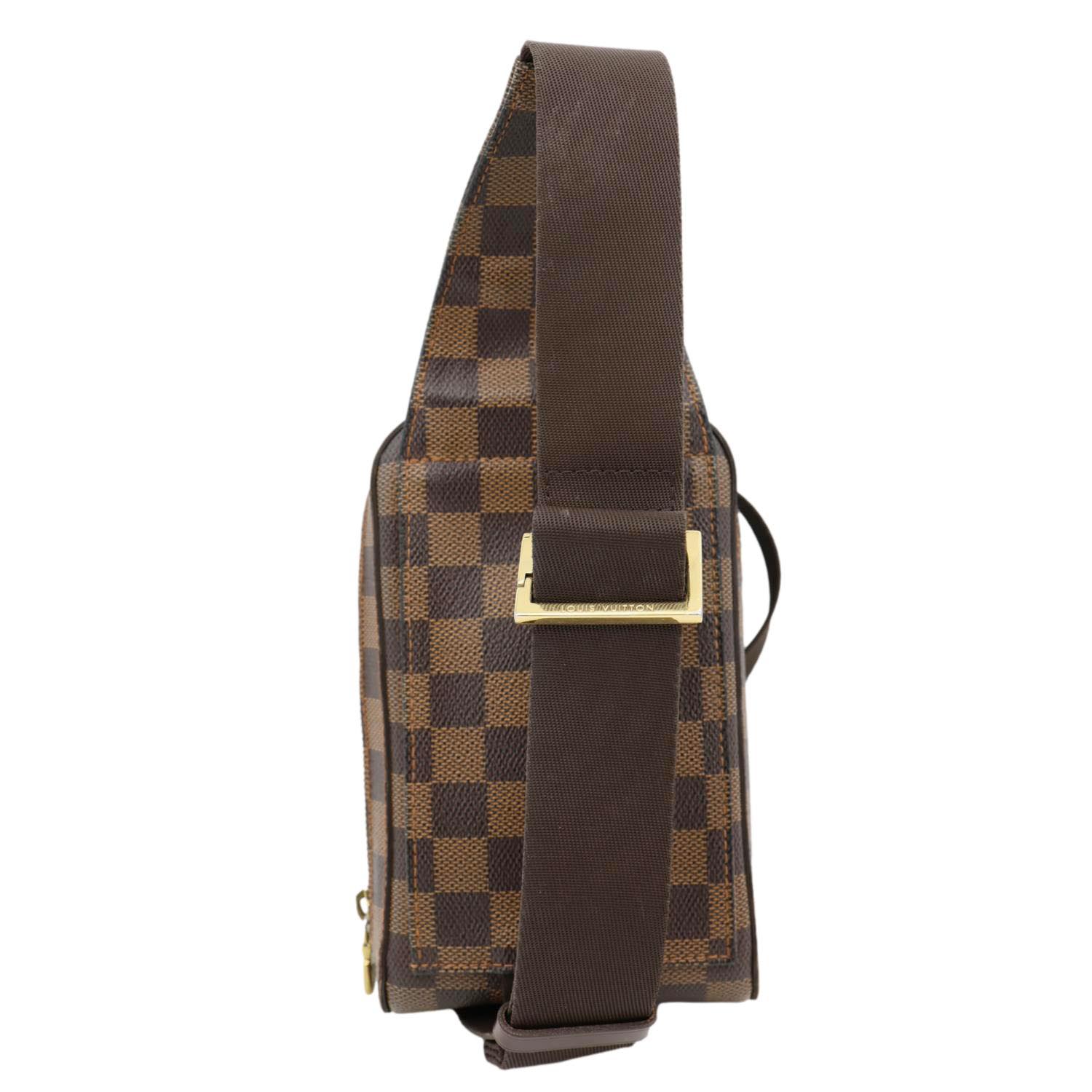 LOUIS VUITTON Geronimos Sling Damier Ebene Crossbody Bag Brown - Image 3