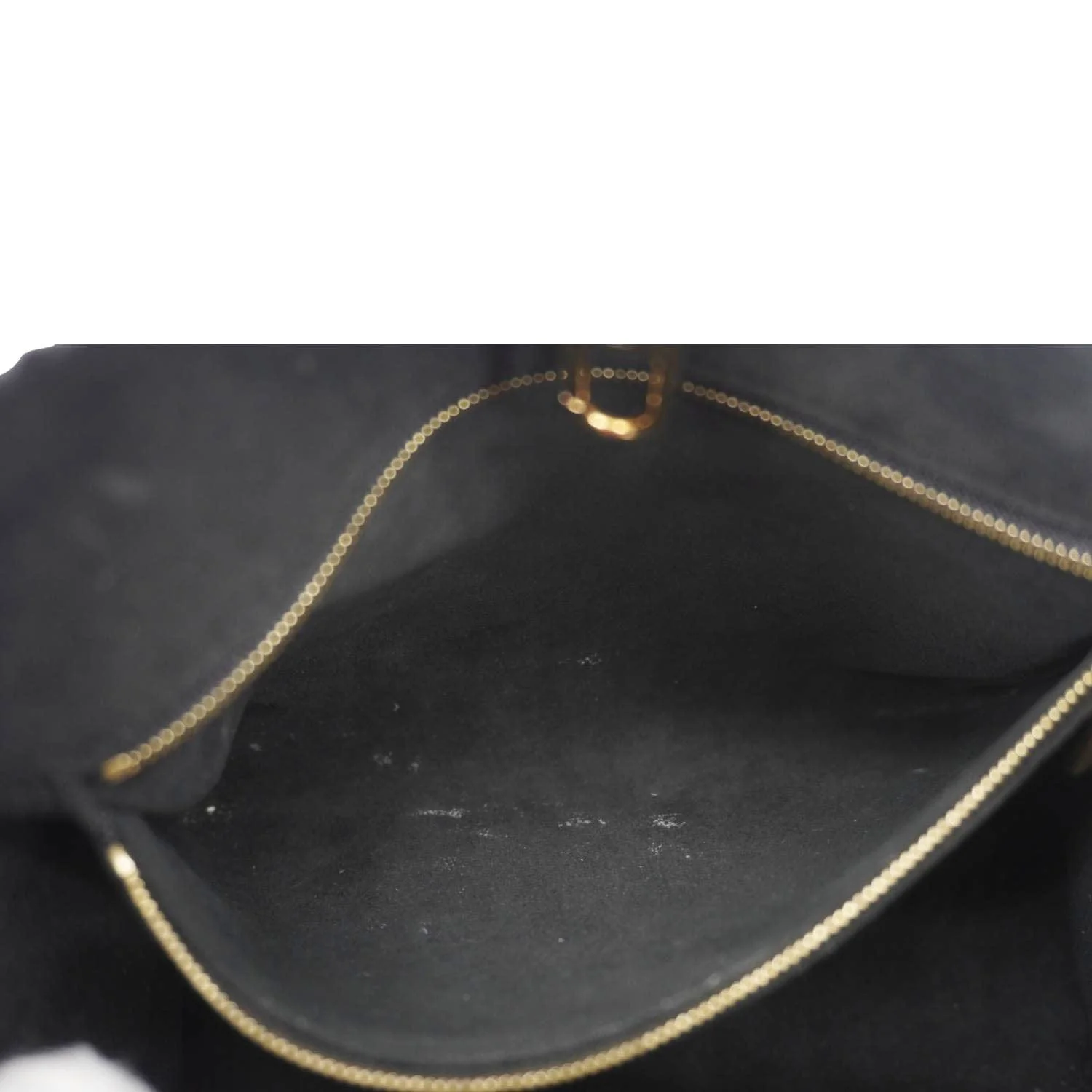 LOUIS VUITTON Onthego PM Giant Monogram Empreinte Leather Shoulder Bag Black - Image 15